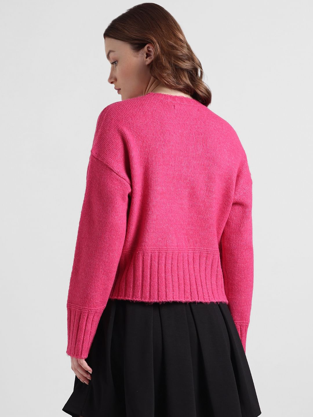 Fuchsia Loose Fit Pullover