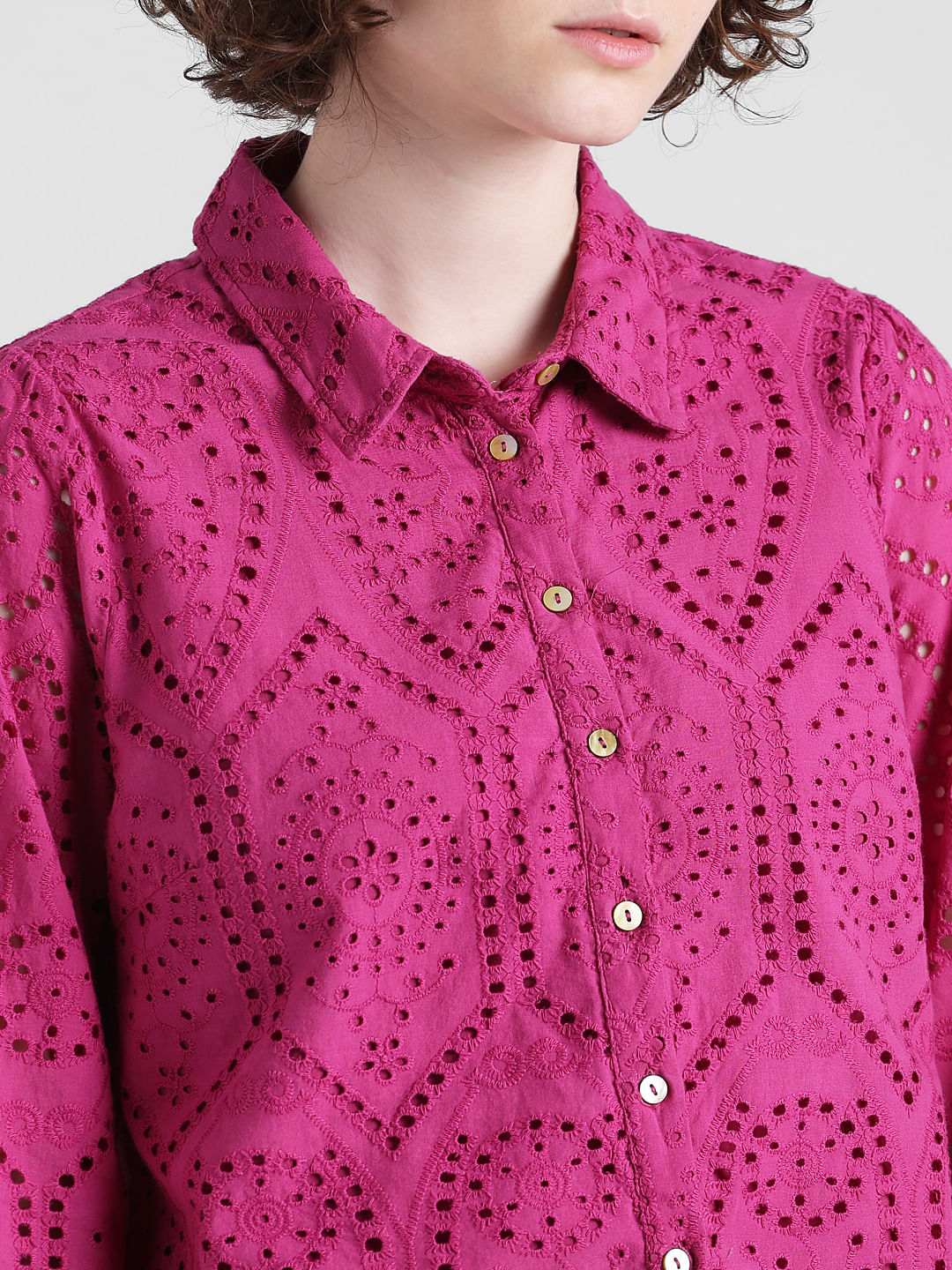 Pink Schiffli Shirt