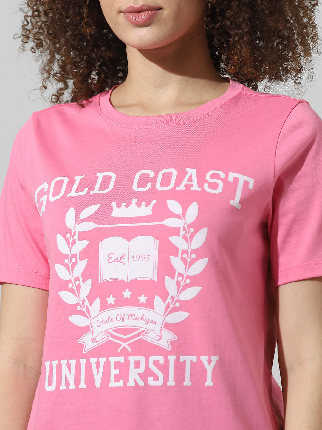 Pink Graphic Print T-Shirt