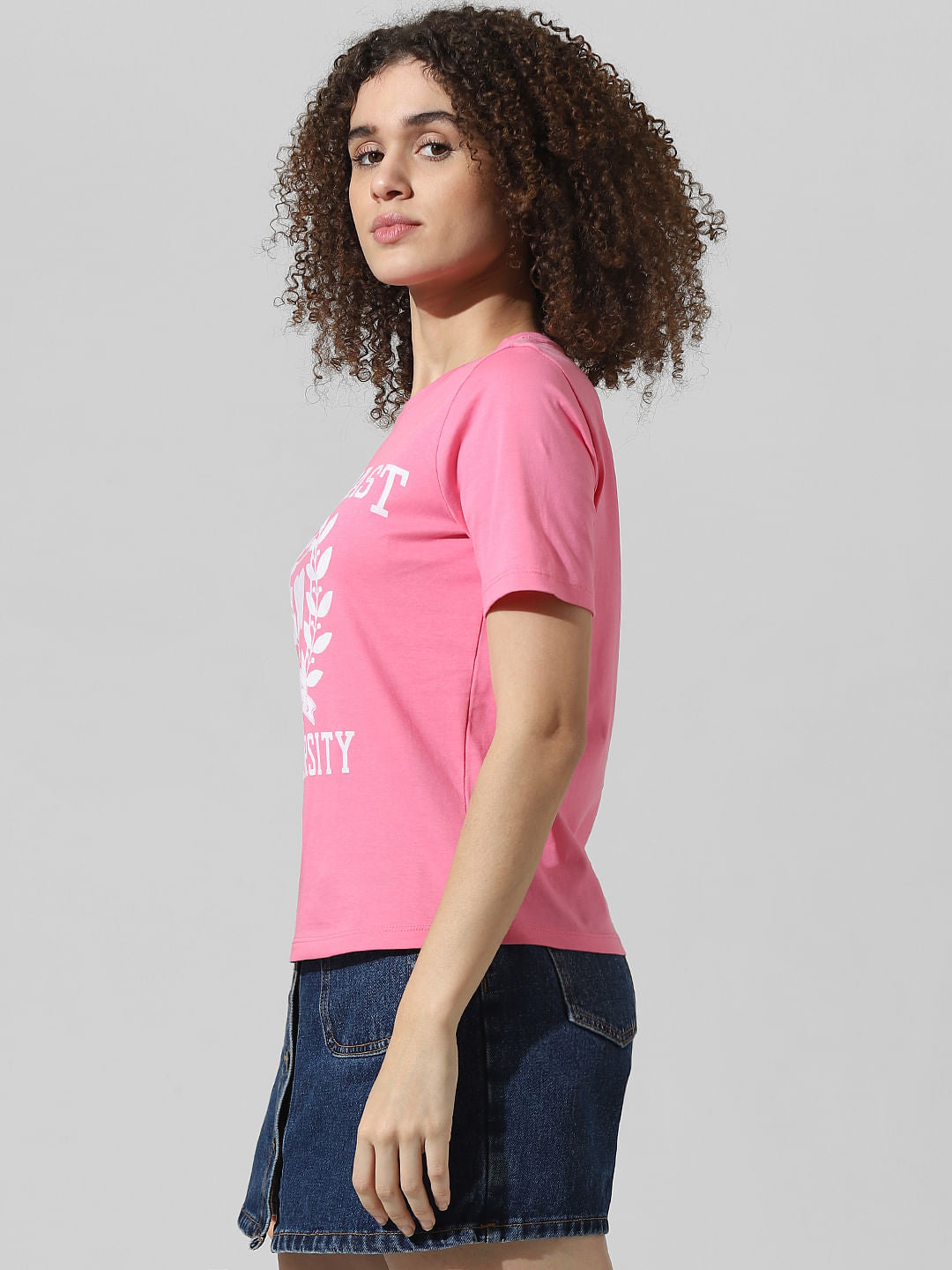 Pink Graphic Print T-Shirt