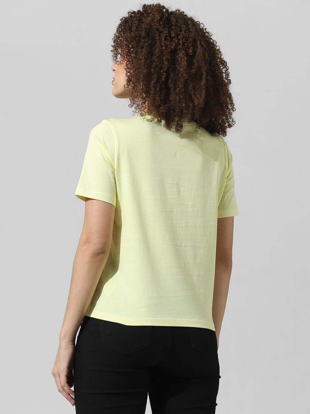 Yellow Graphic Print T-Shirt