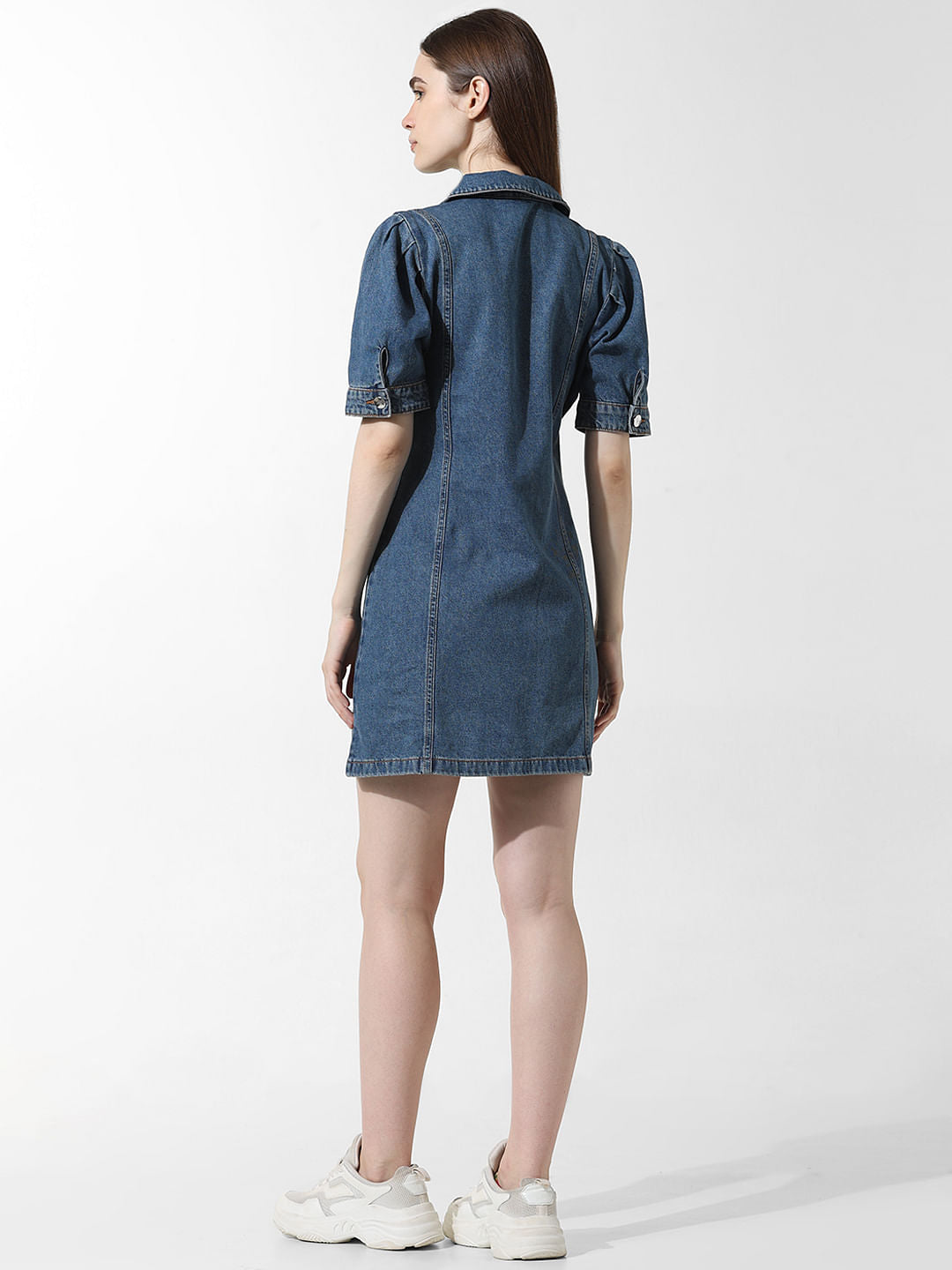 Blue Denim Short Dress