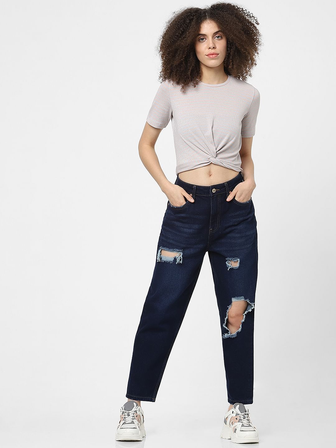 Grey Striped T-Shirt