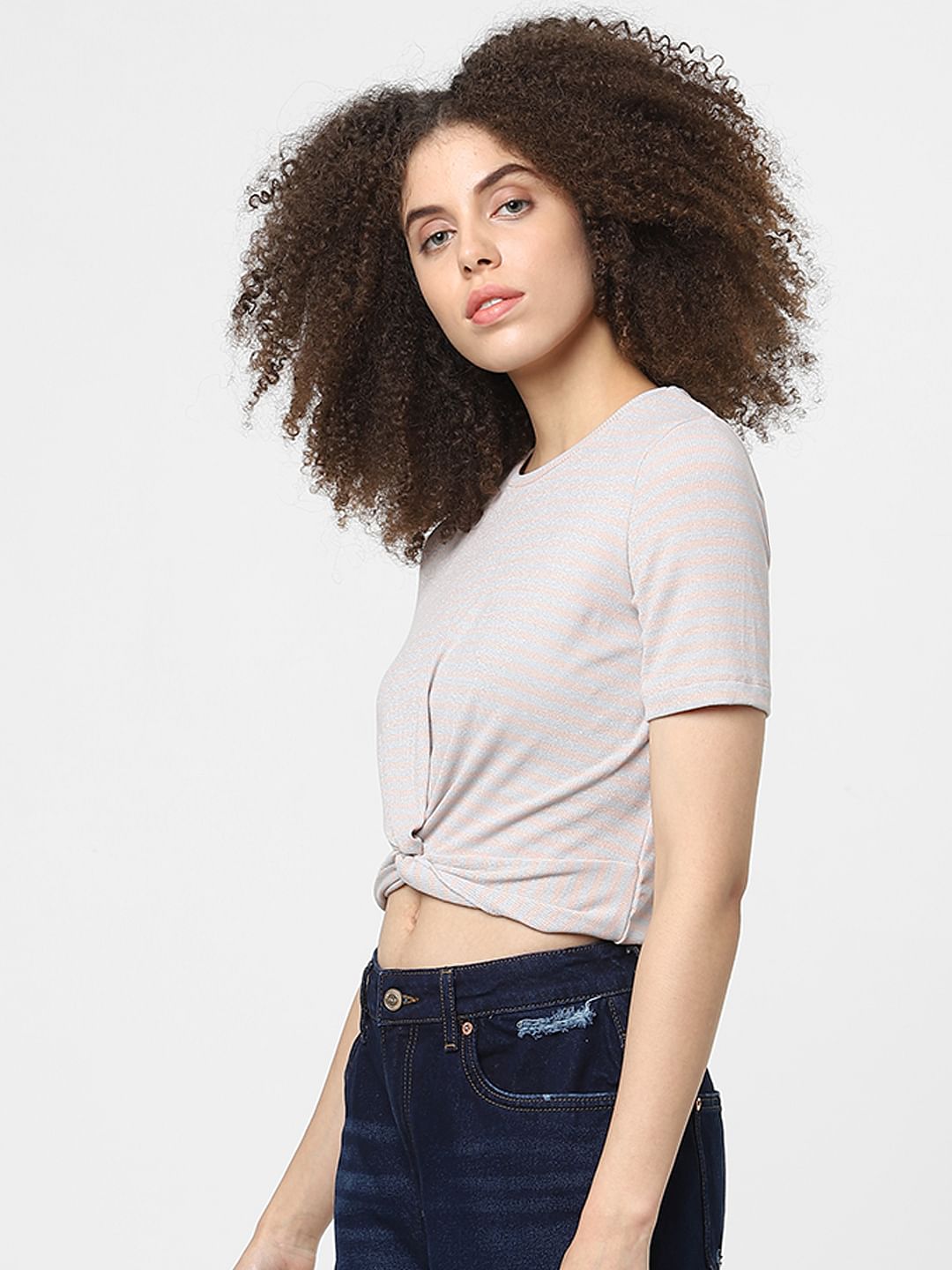 Grey Striped T-Shirt