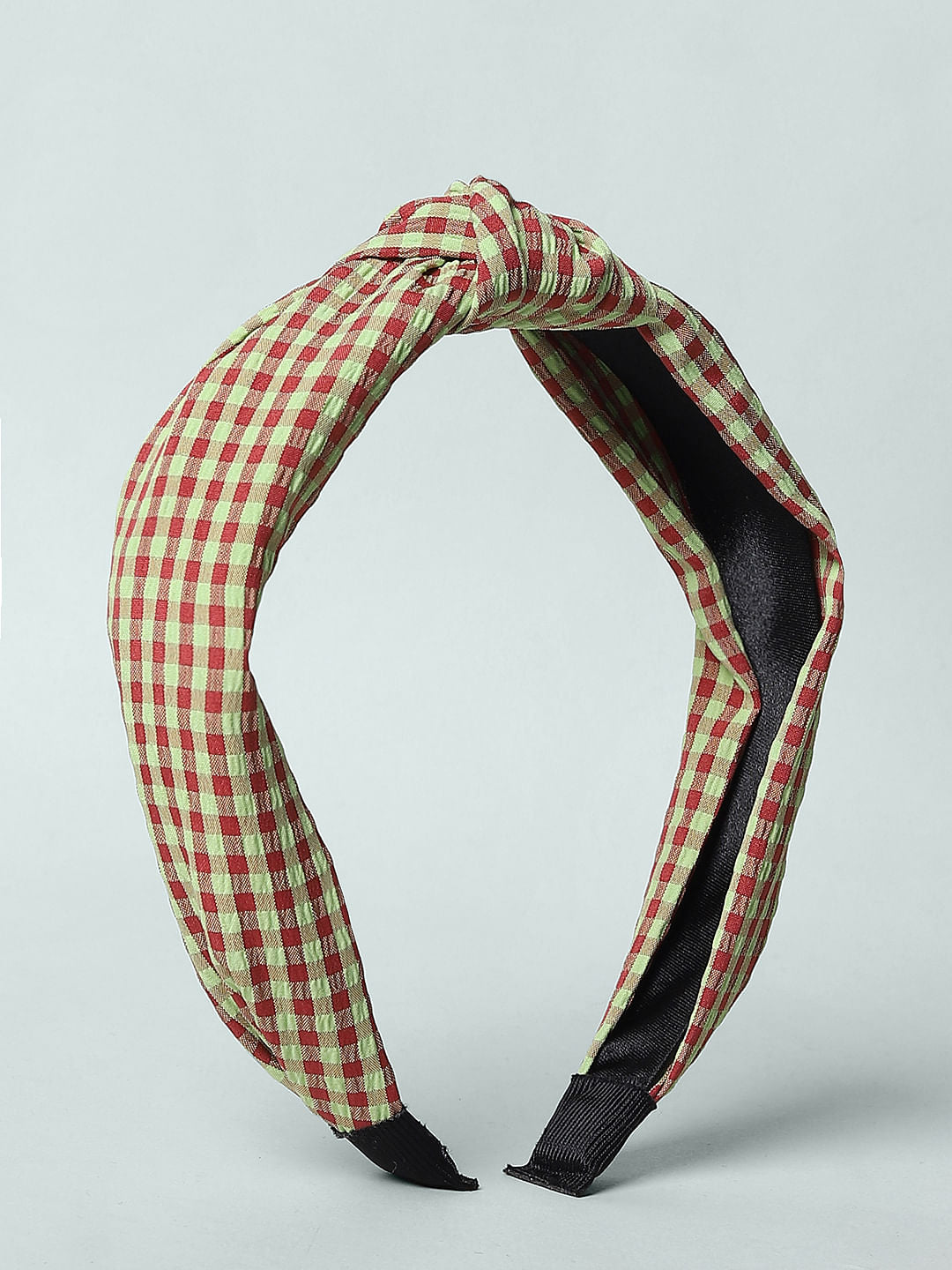 Green Checks Hairband