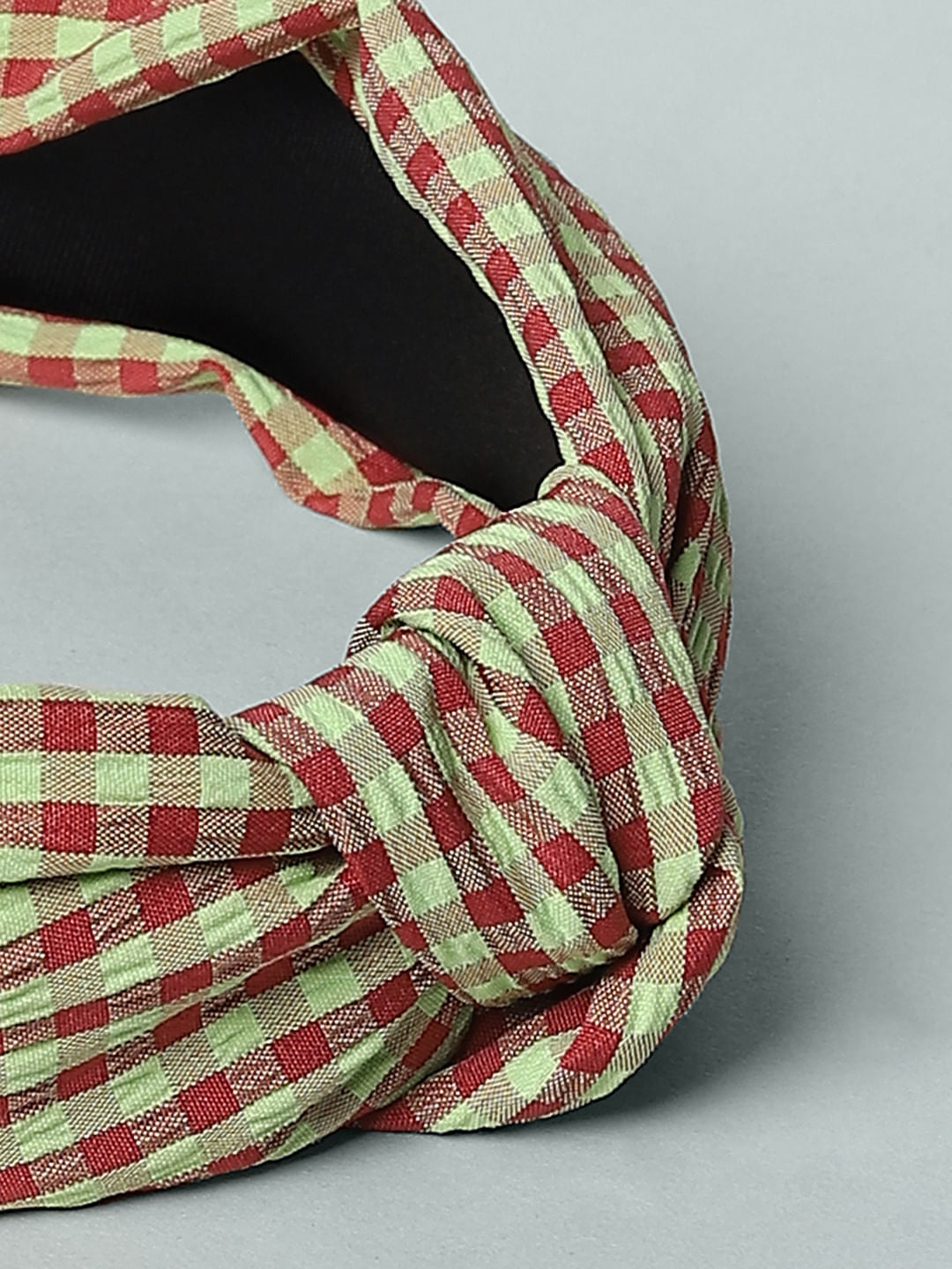 Green Checks Hairband