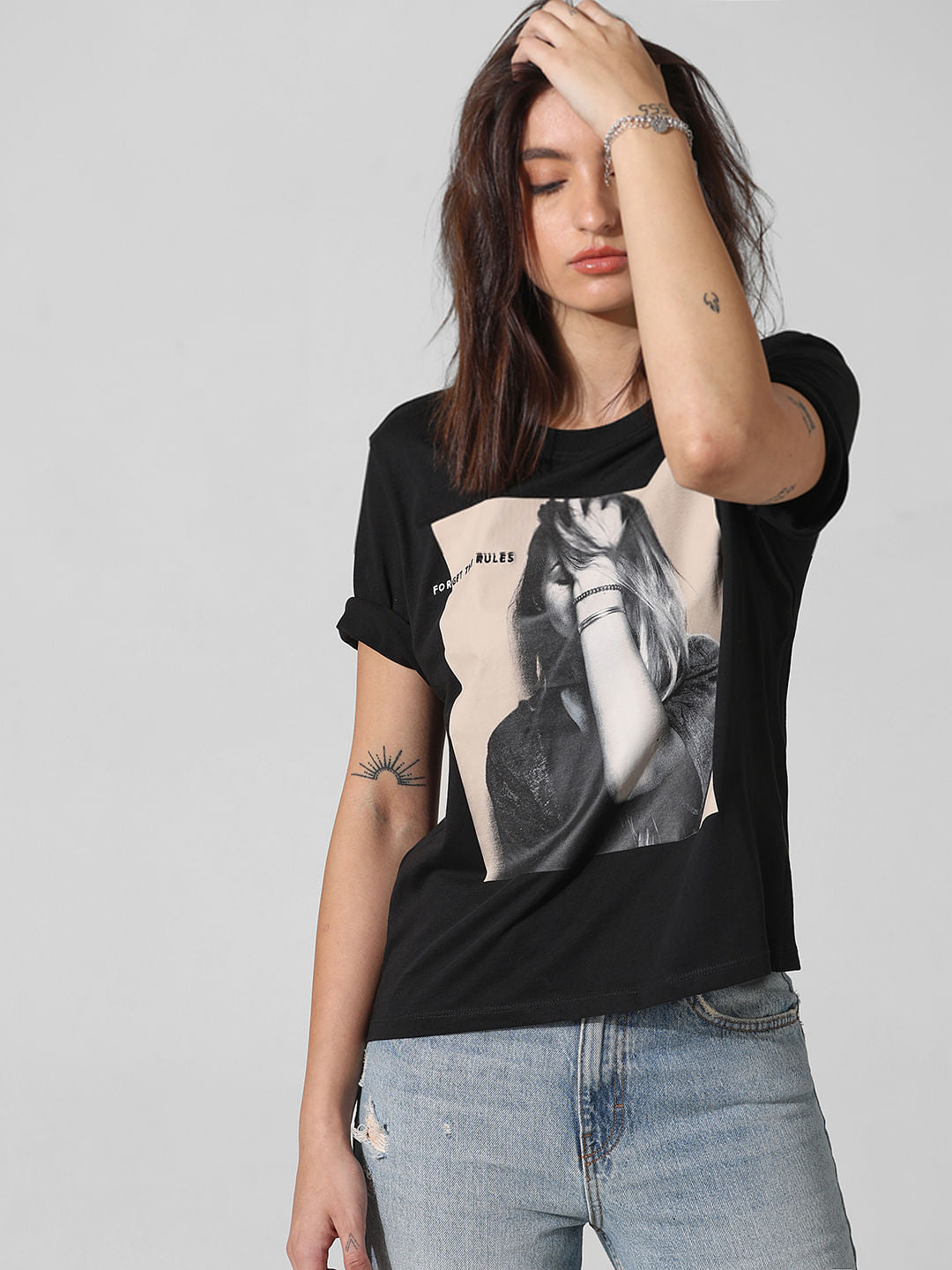 Black Photobox Print T-Shirt