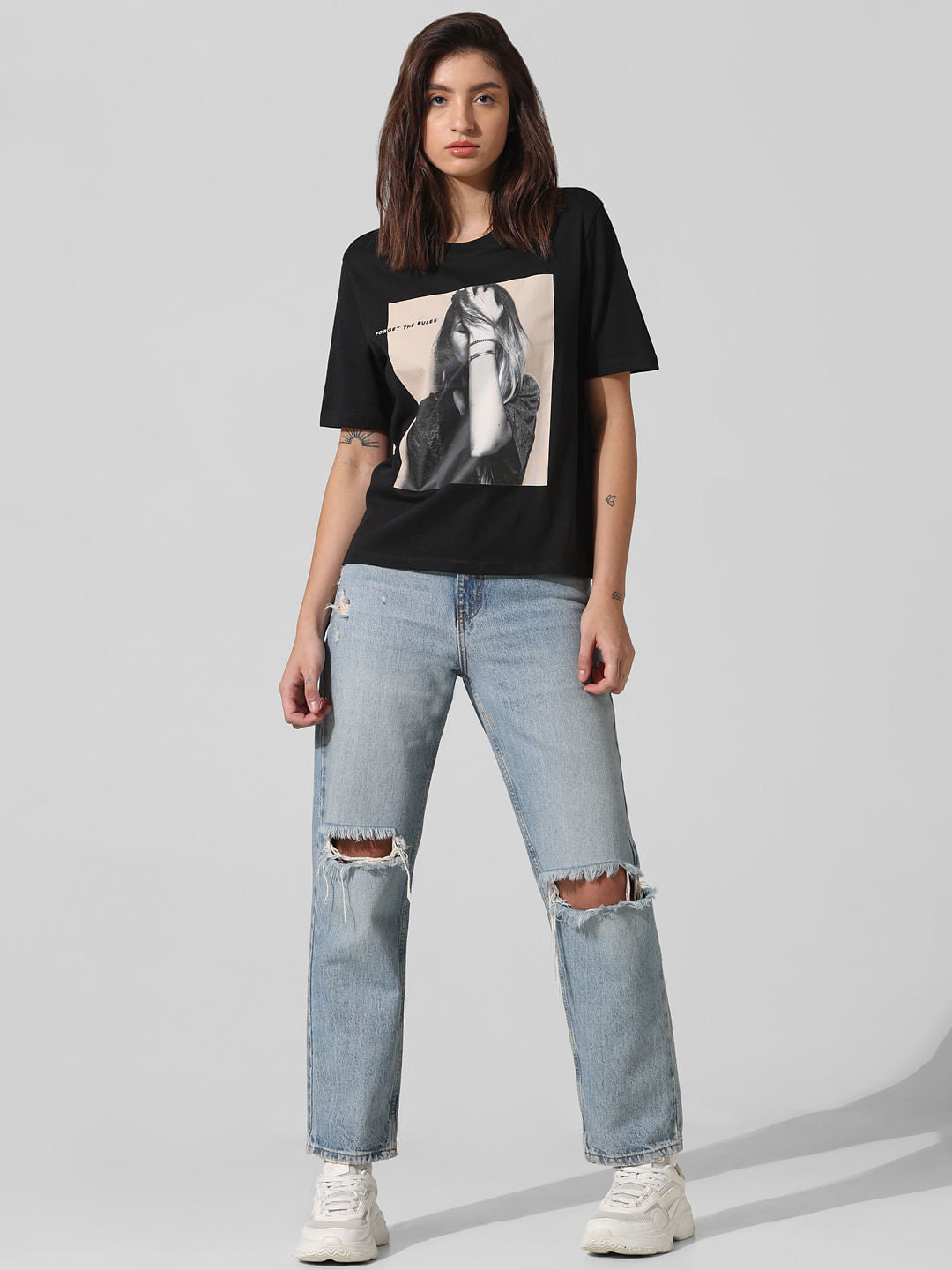 Black Photobox Print T-Shirt