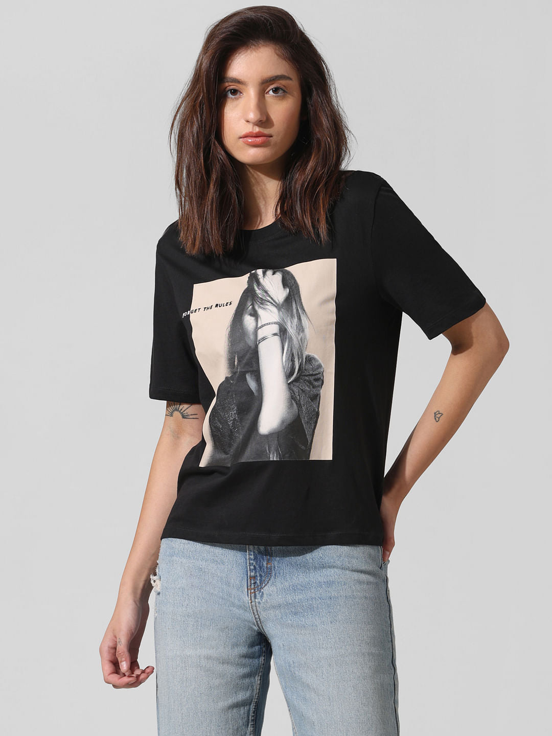 Black Photobox Print T-Shirt