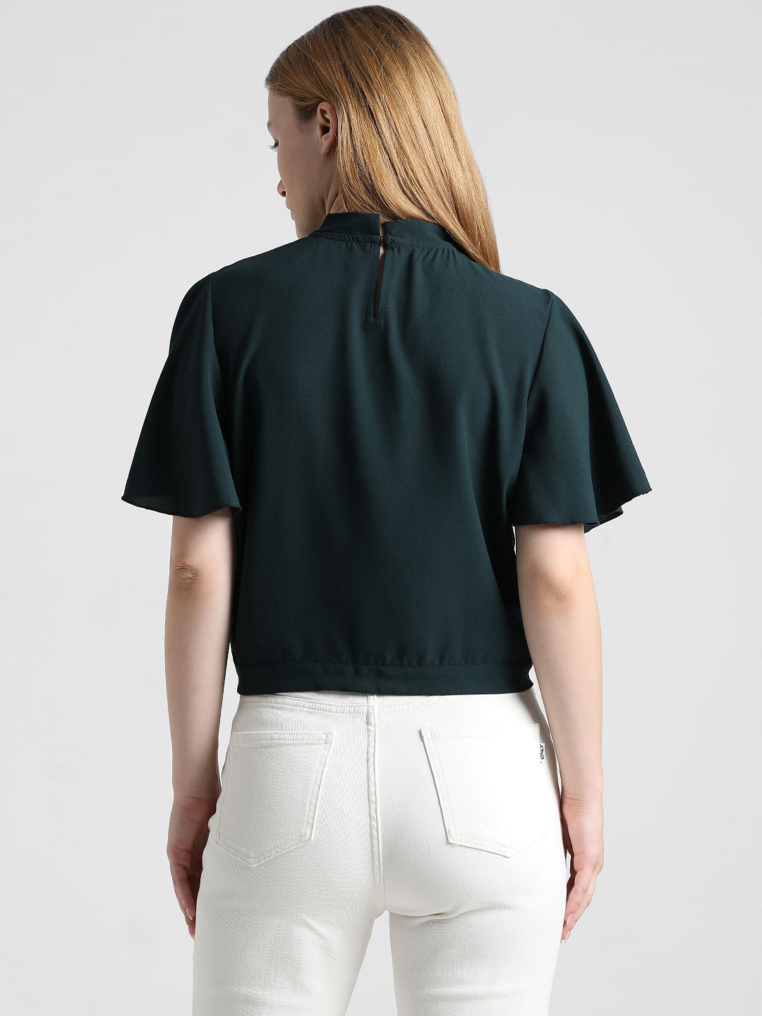 Green Plain Coloured Top