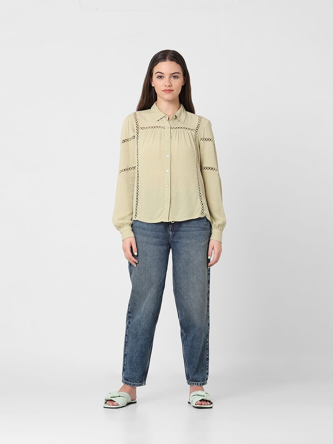 Green Cut Work Shirt