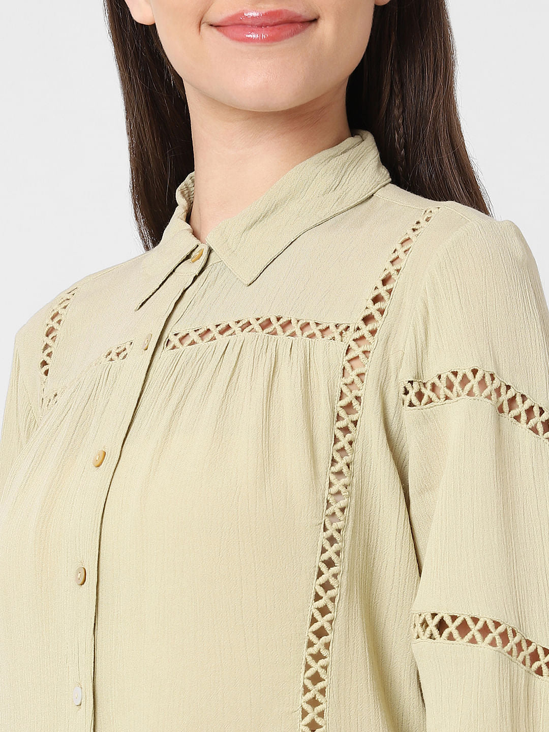 Green Cut Work Shirt