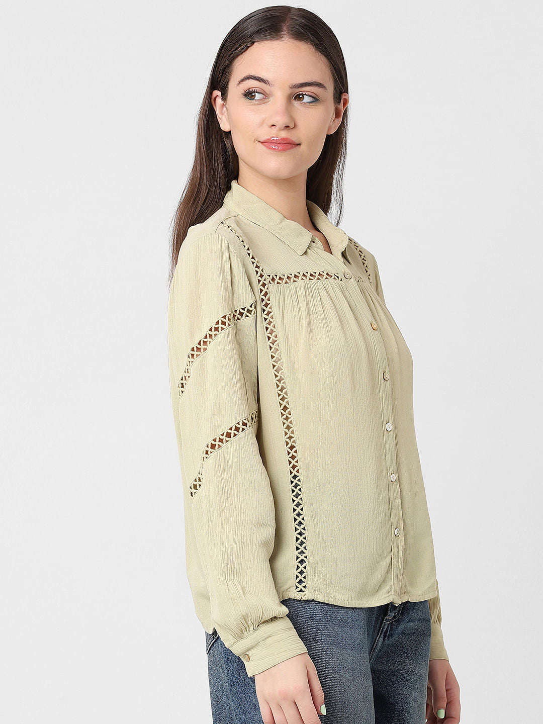 Green Cut Work Shirt