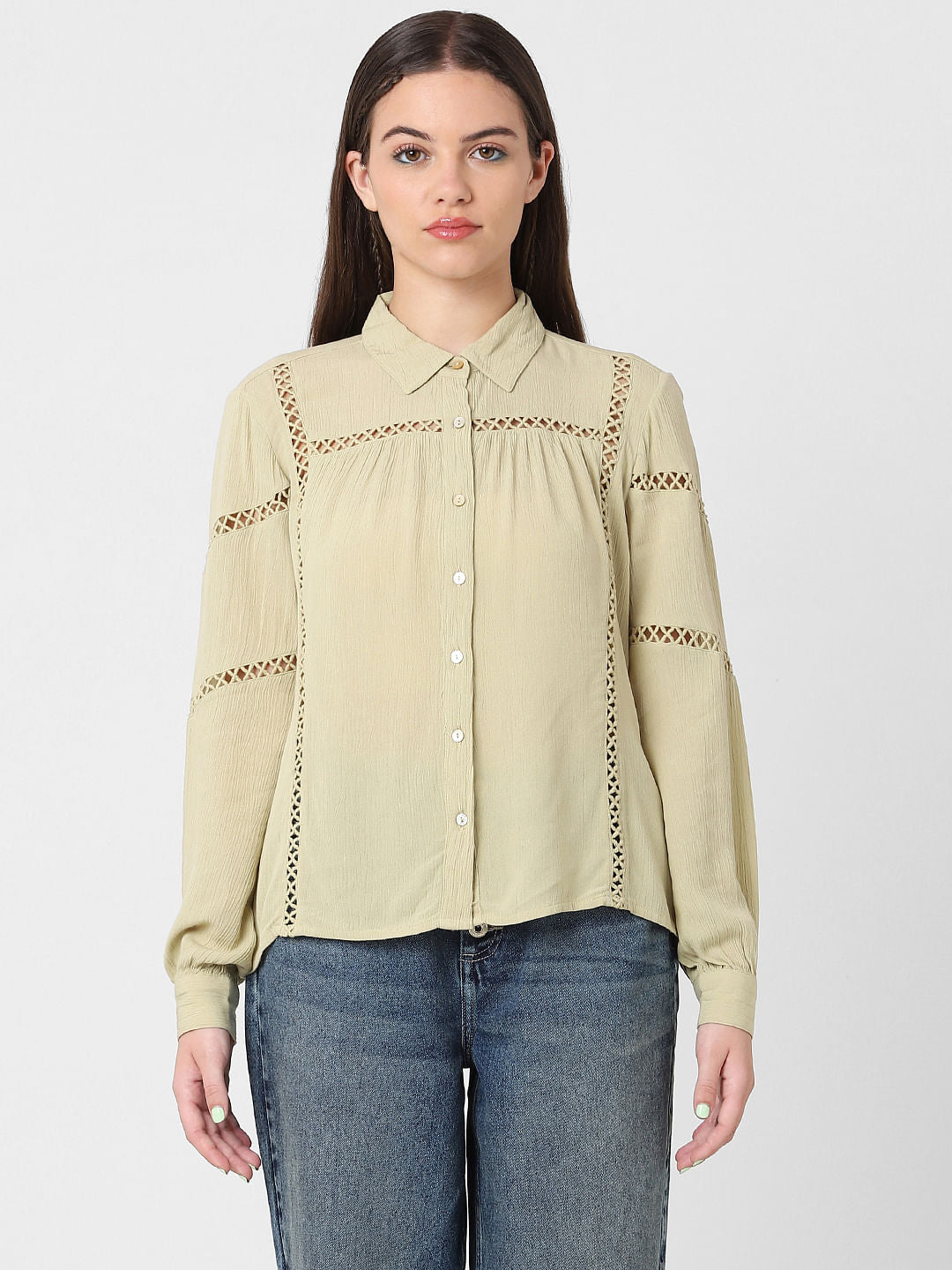 Green Cut Work Shirt