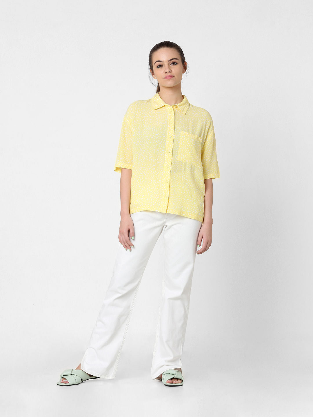 Yellow Printed Shirt