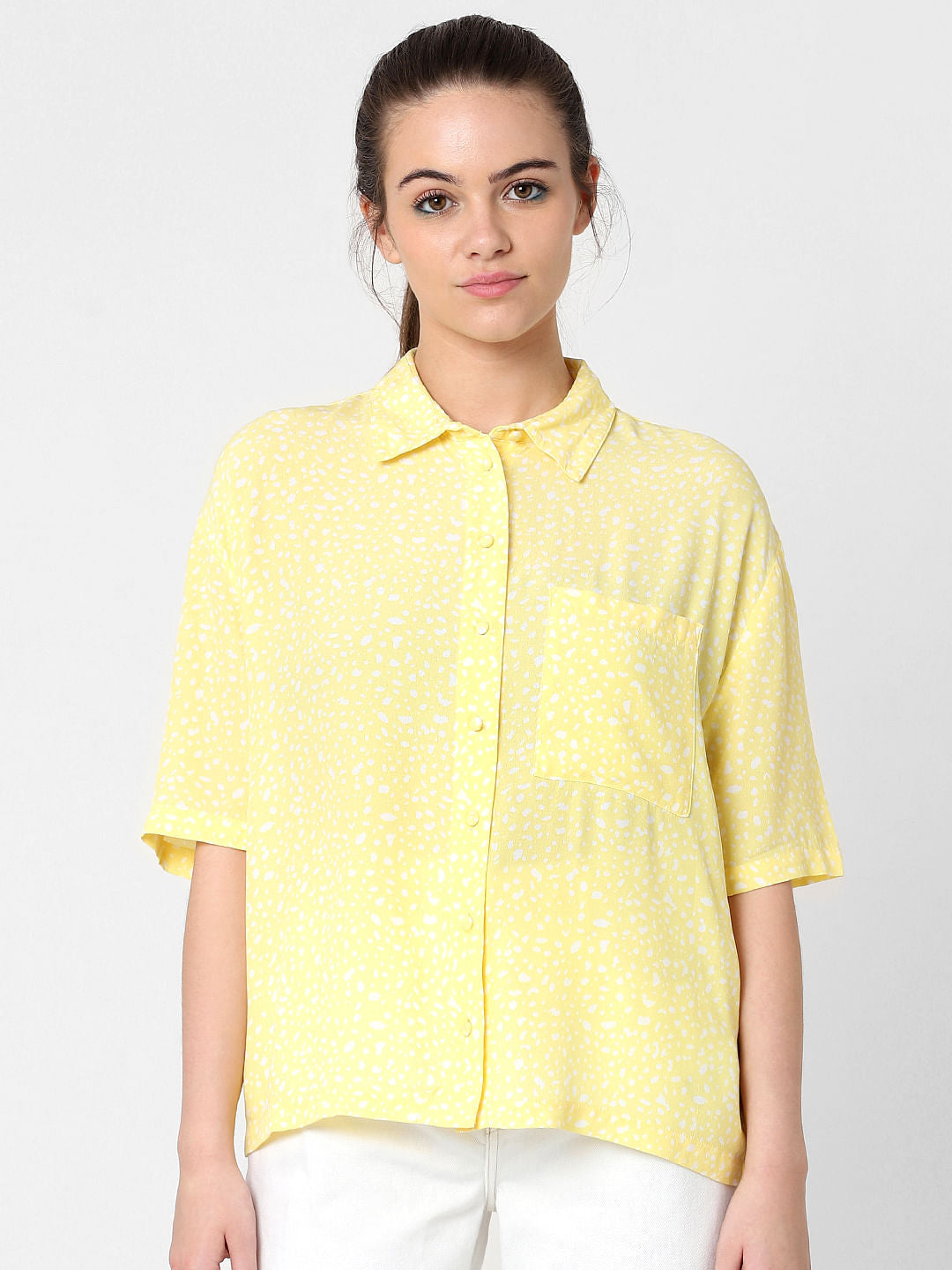 Yellow Printed Shirt