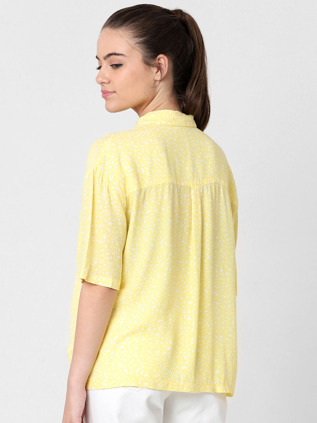 Yellow Printed Shirt