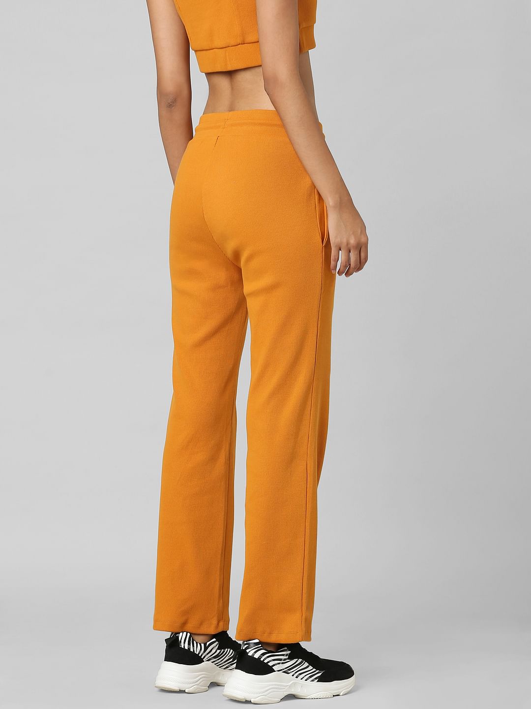 Mustard High Rise Co-Ord Flared Pants