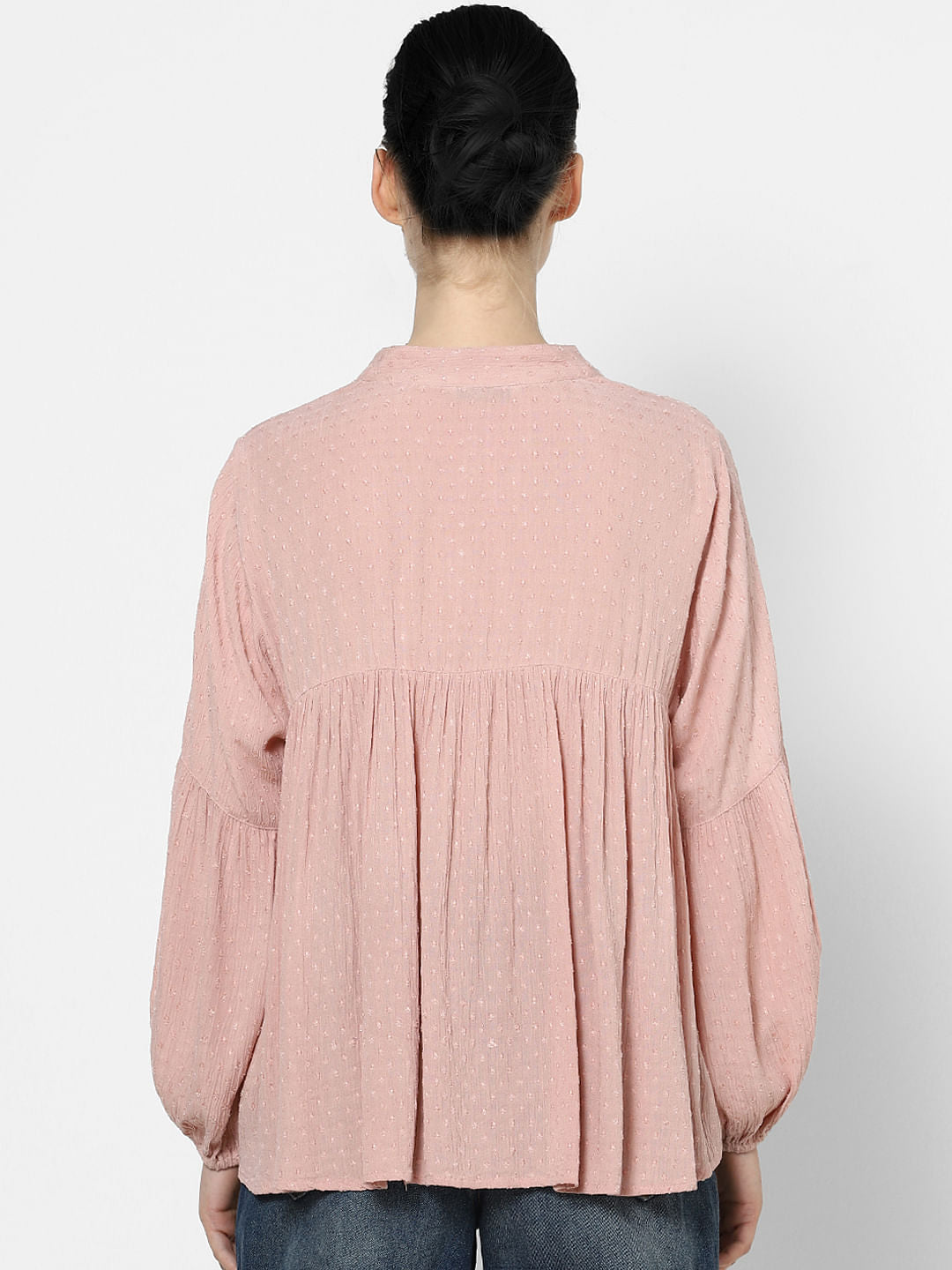 Pink Dobby Top