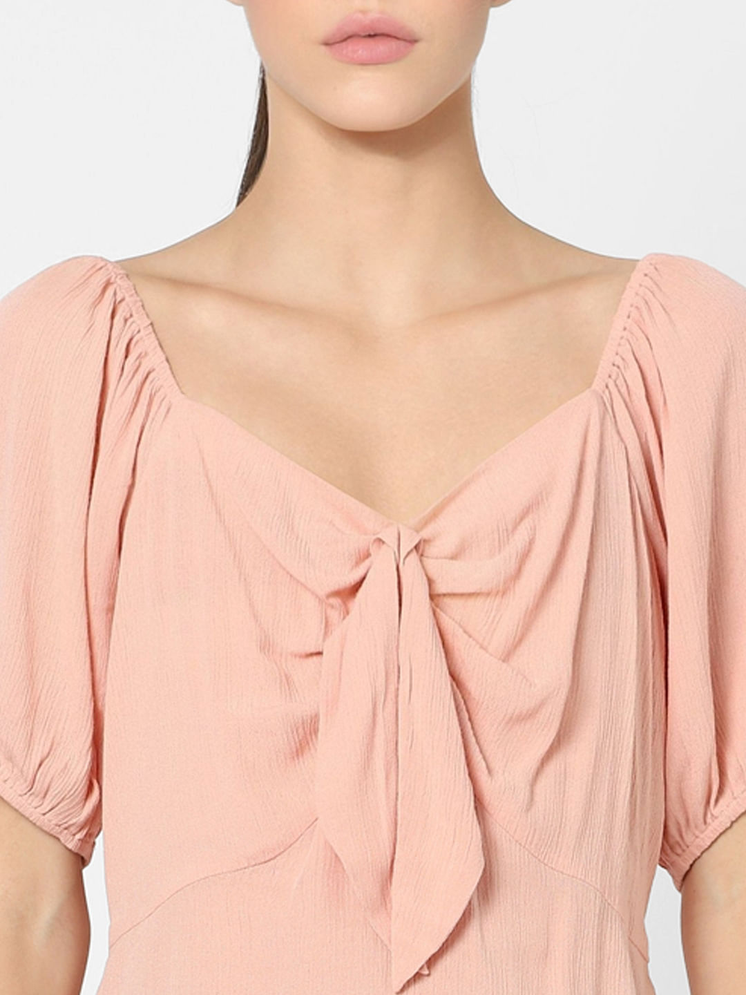 Pink Bow Detail Top
