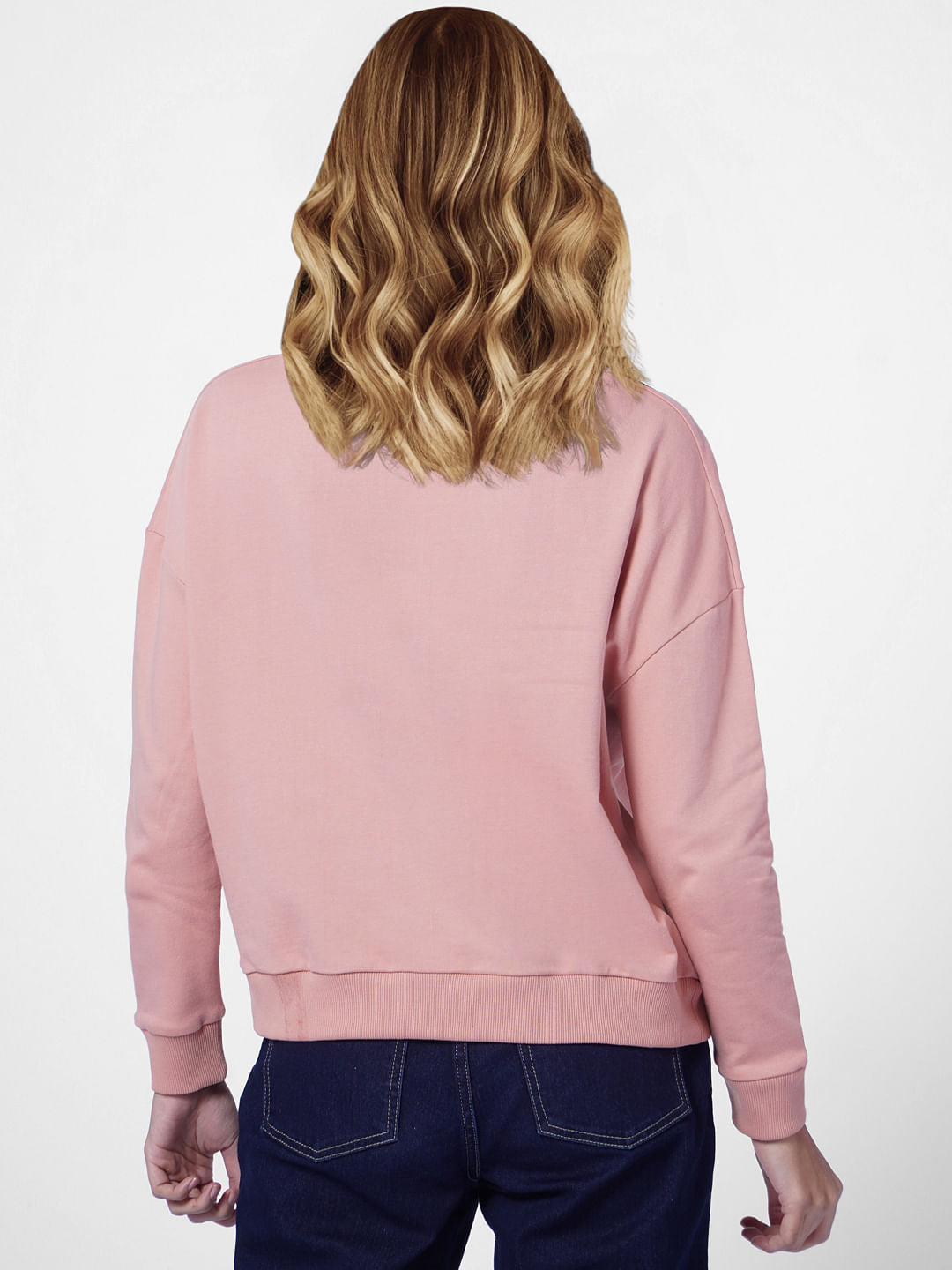 Light Brown Slogan Print Sweatshirt