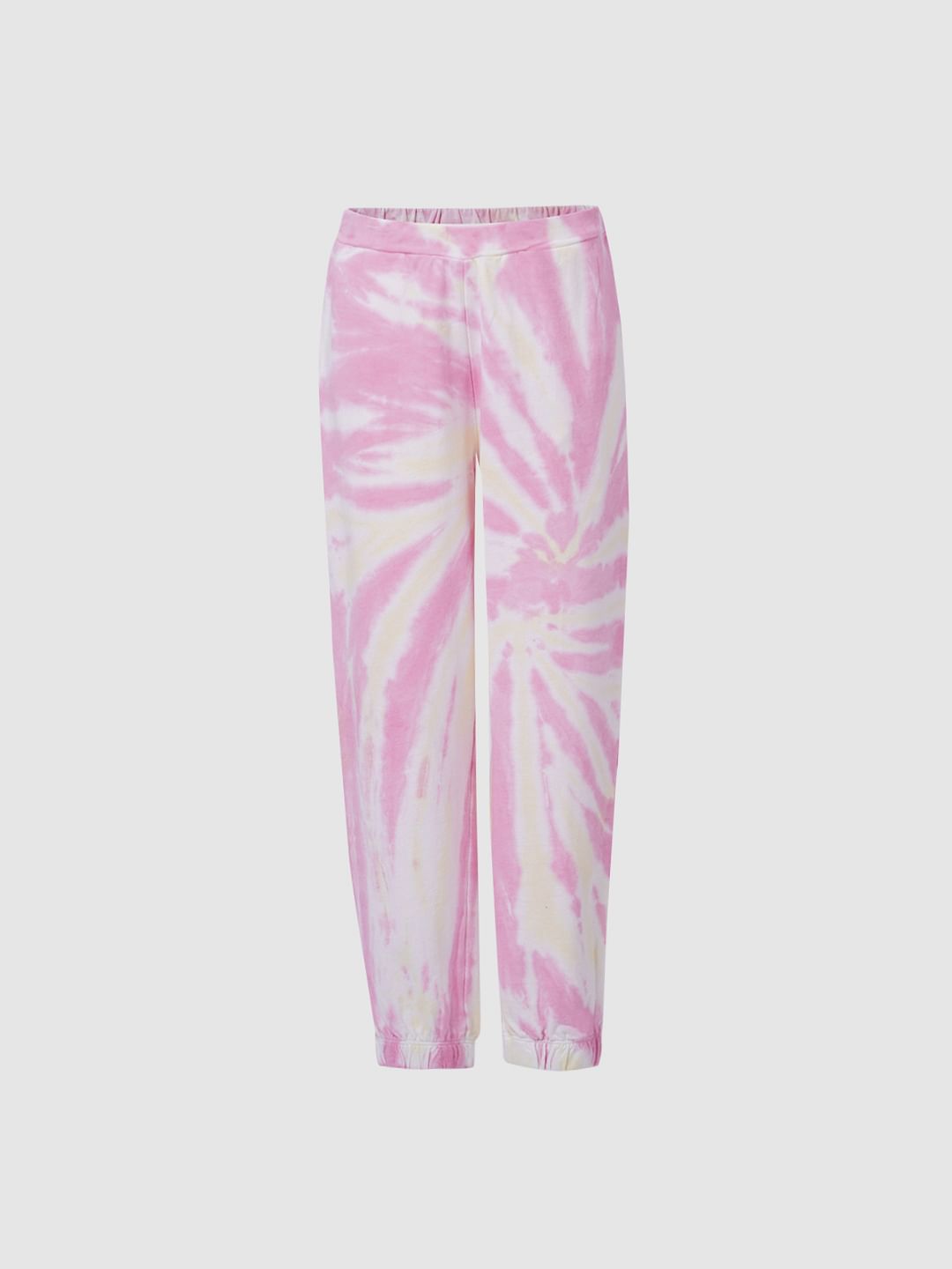 Girls Pink Tie Dye Joggers