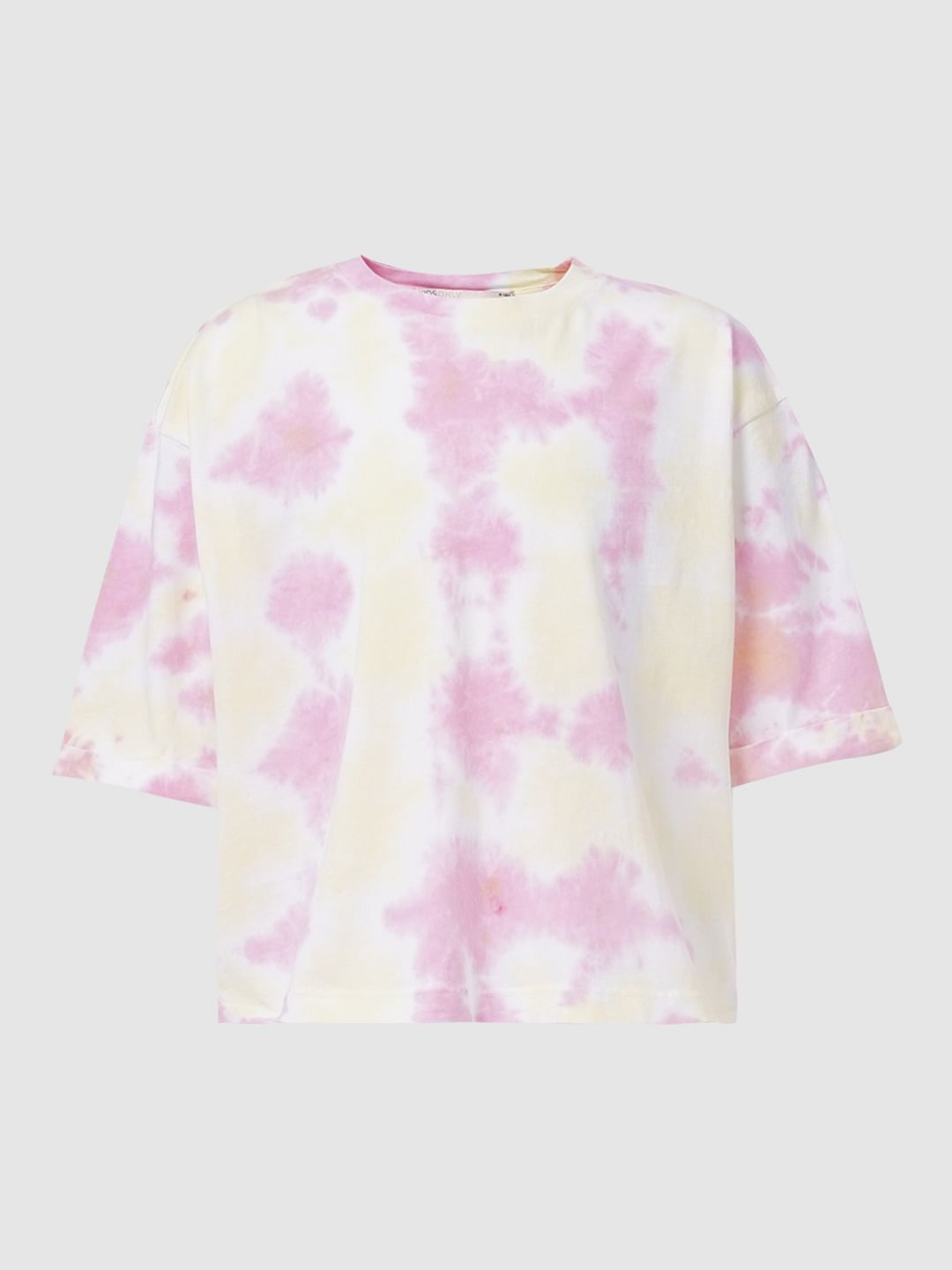 Girls Pink Tie Dye T-Shirt