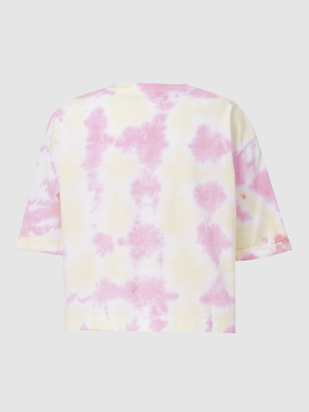 Girls Pink Tie Dye T-Shirt