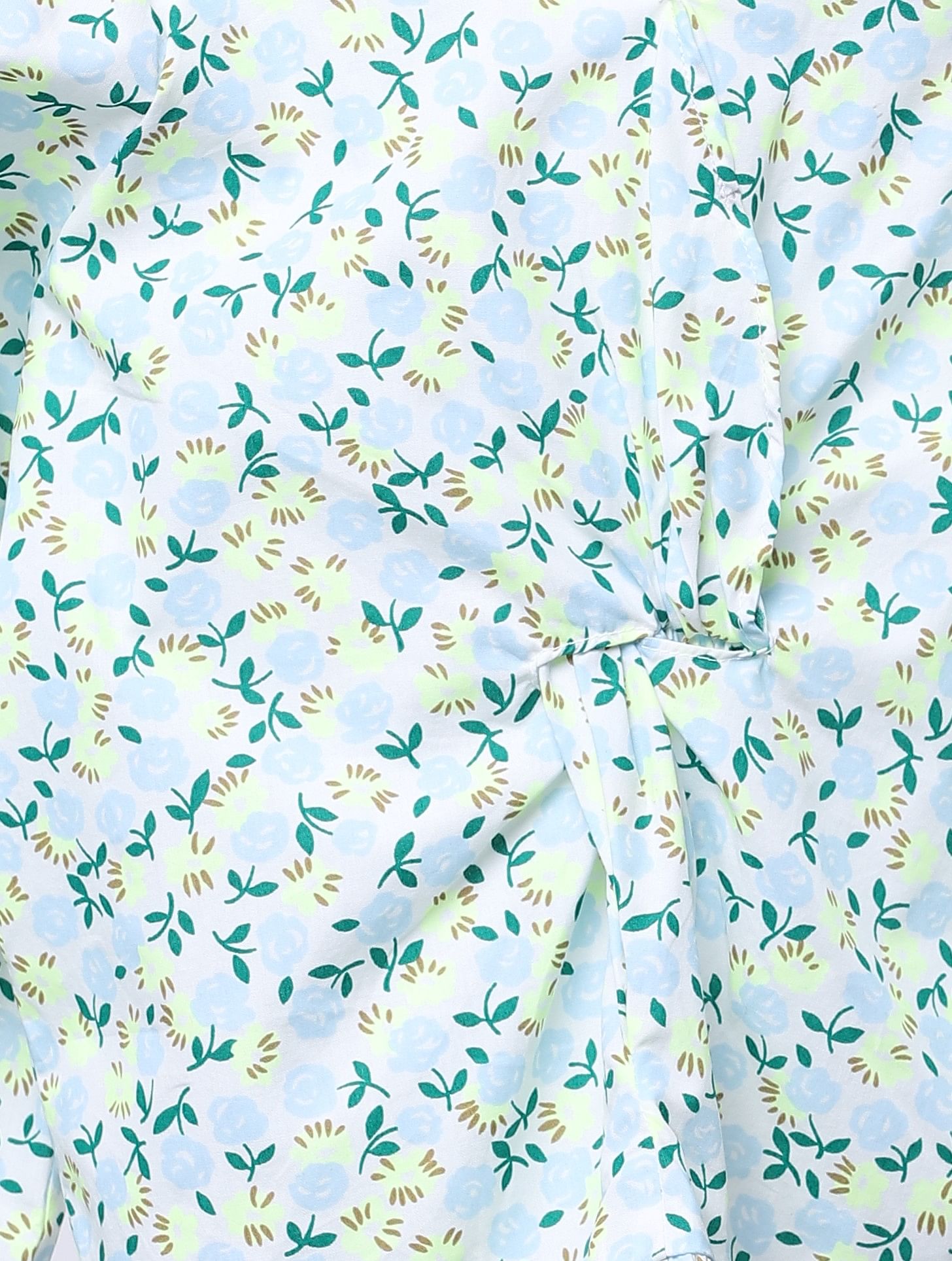 Girls Blue Floral Top