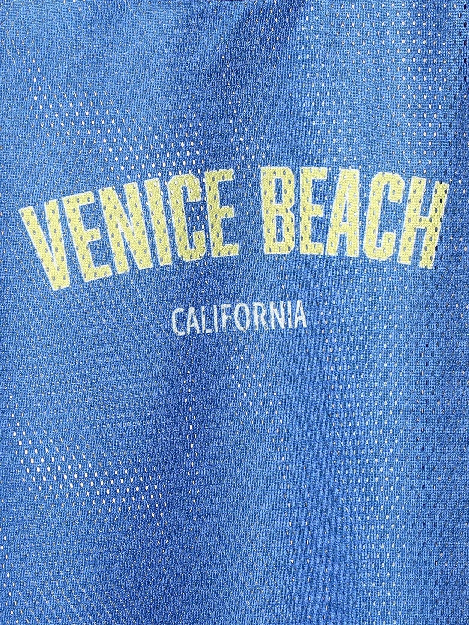 Girls Blue Mesh Sleeveless T-Shirt