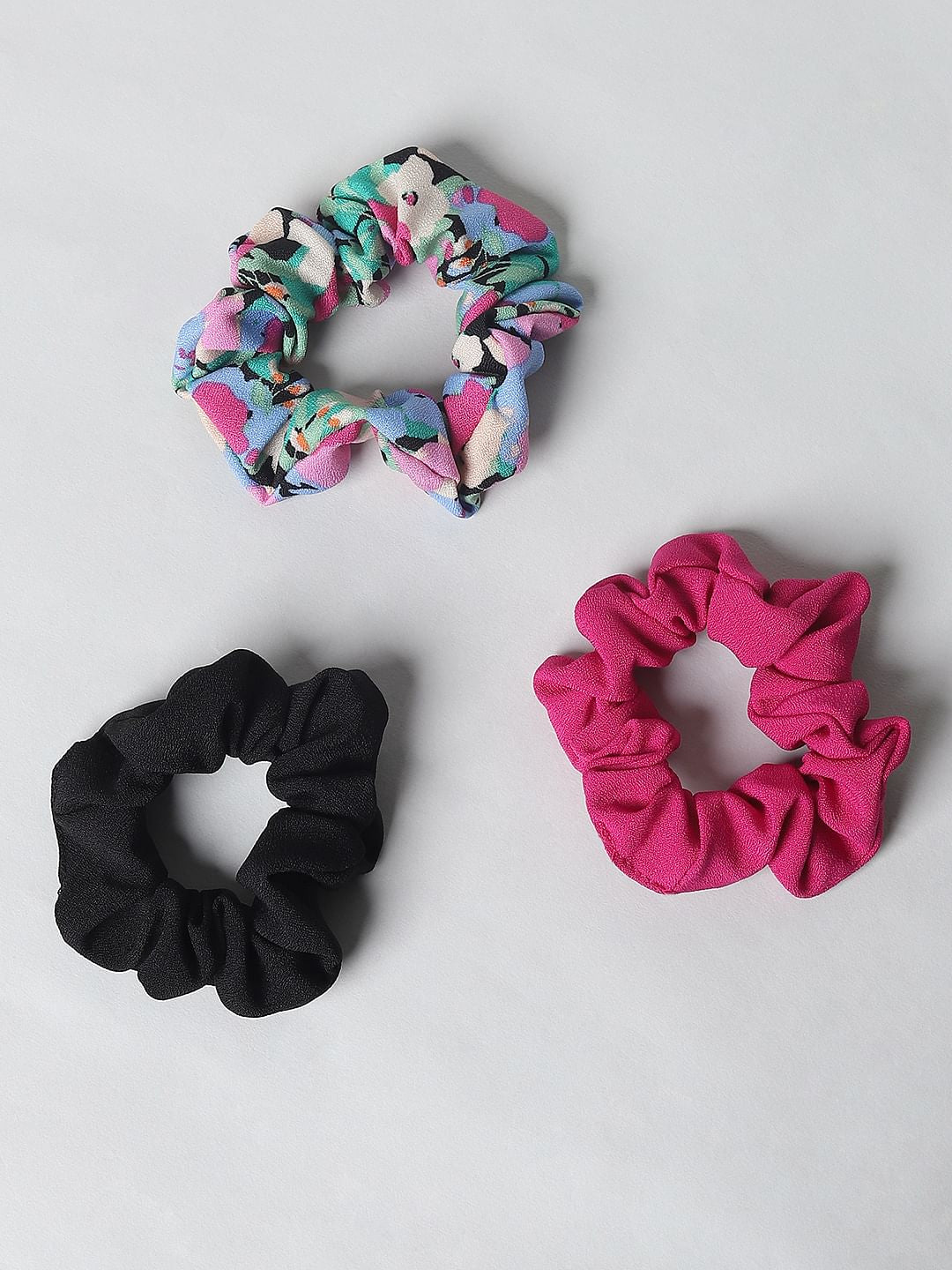 Girls Pack Of 3 Hair Scrunchies
