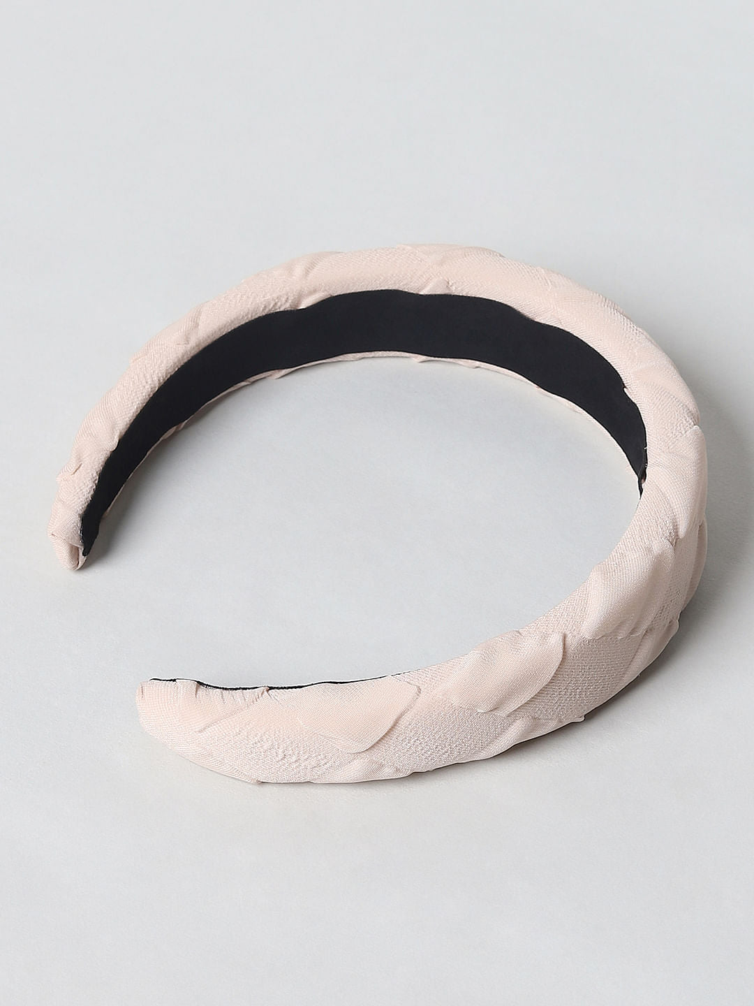 Girls Beige Hairband & Scrunchie Set