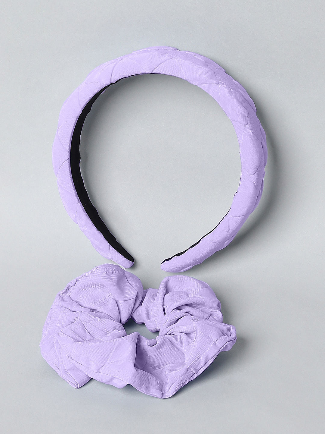 Girls Purple Hairband & Scrunchie Set