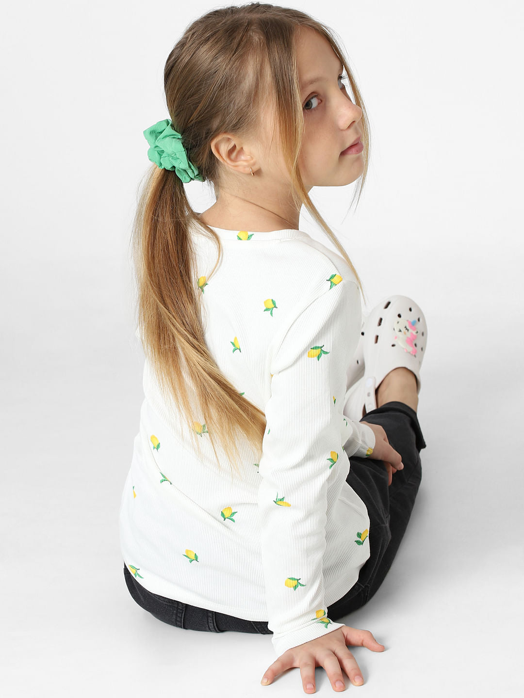 Girls Green Hairband & Scrunchie Set