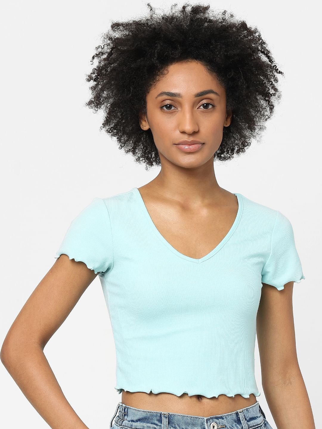 Green Cropped T-Shirt