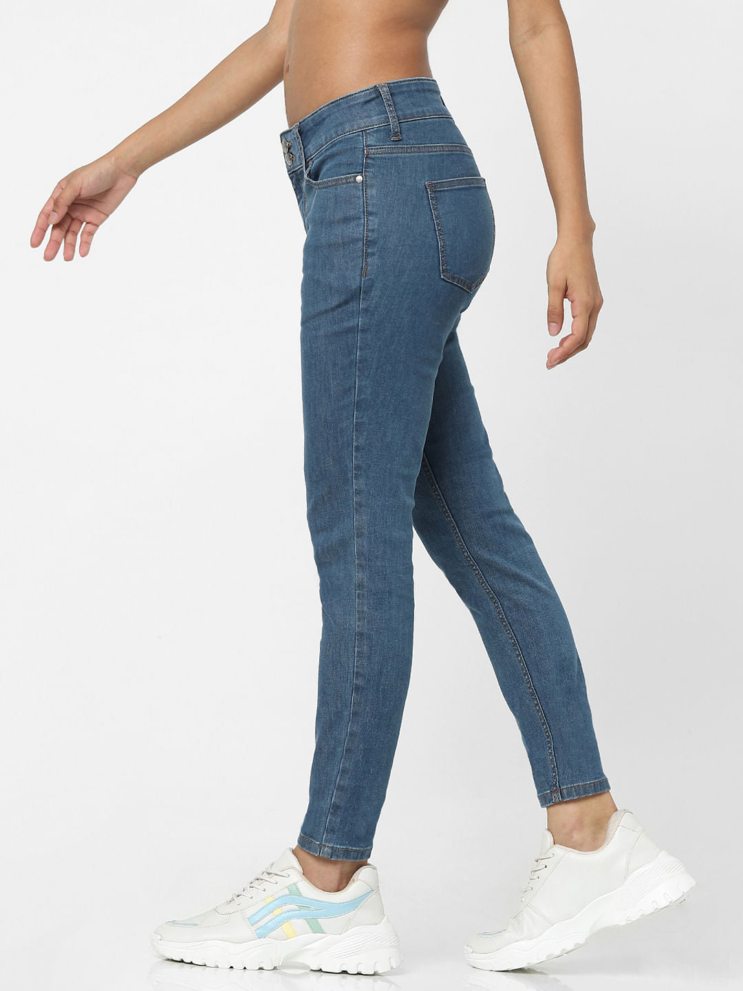 Light Blue High Waist Skinny Jeans