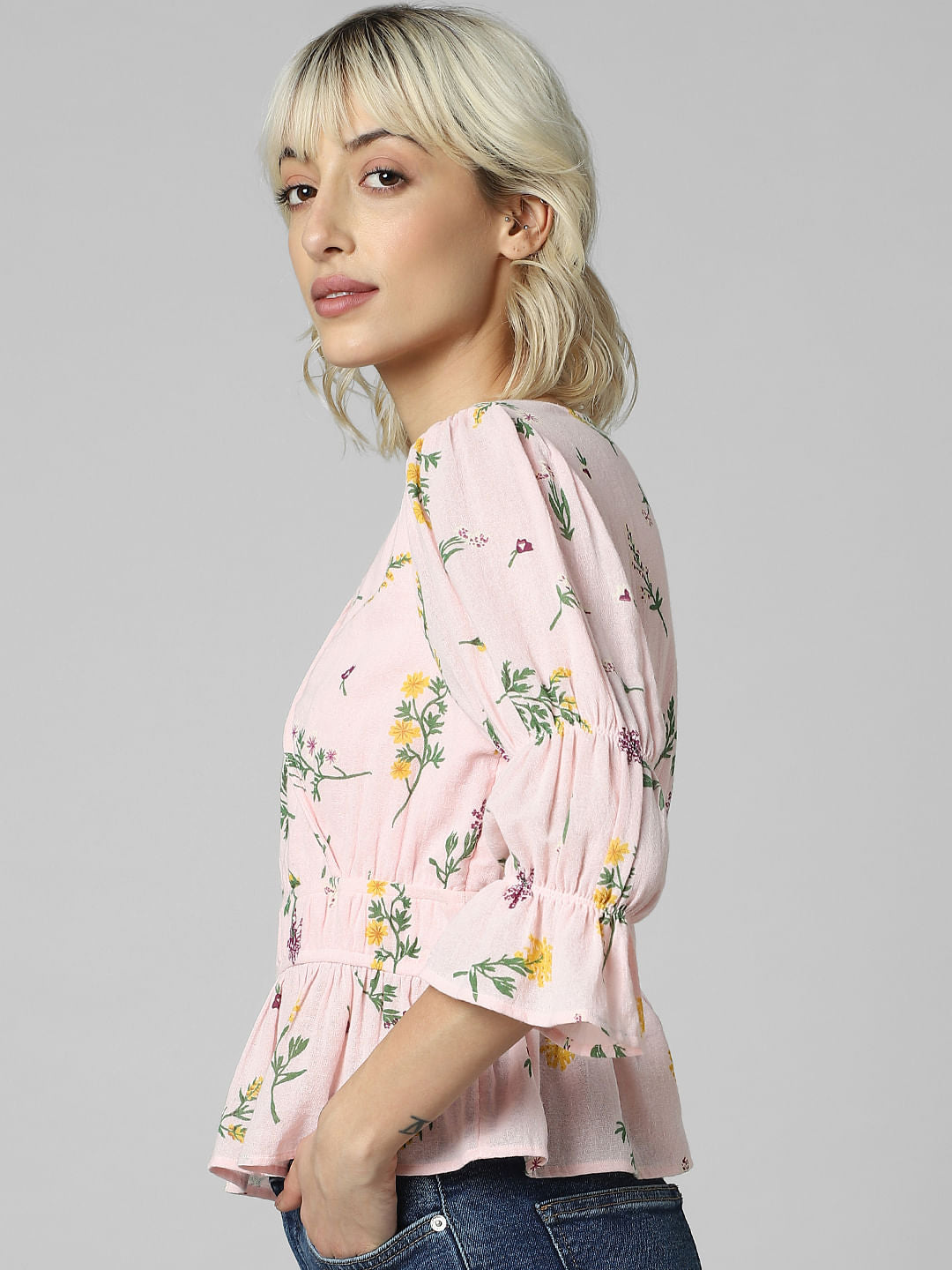 Pink Floral Top