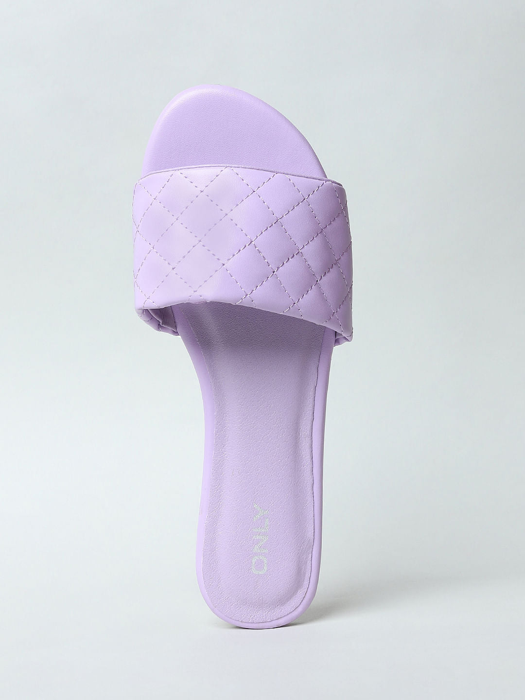 Purple Quilted Sandals