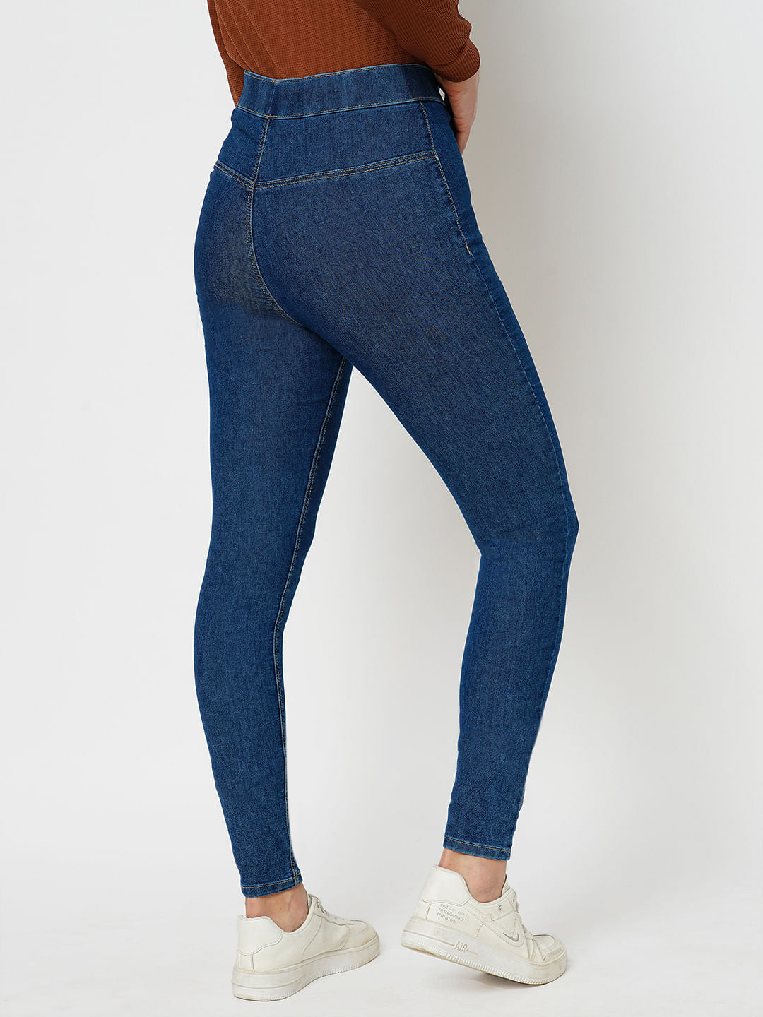 Jdy By Only Blue High Rise Super Skinny Jeggings