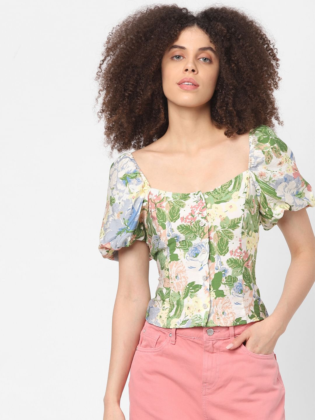 Off-White Floral Top