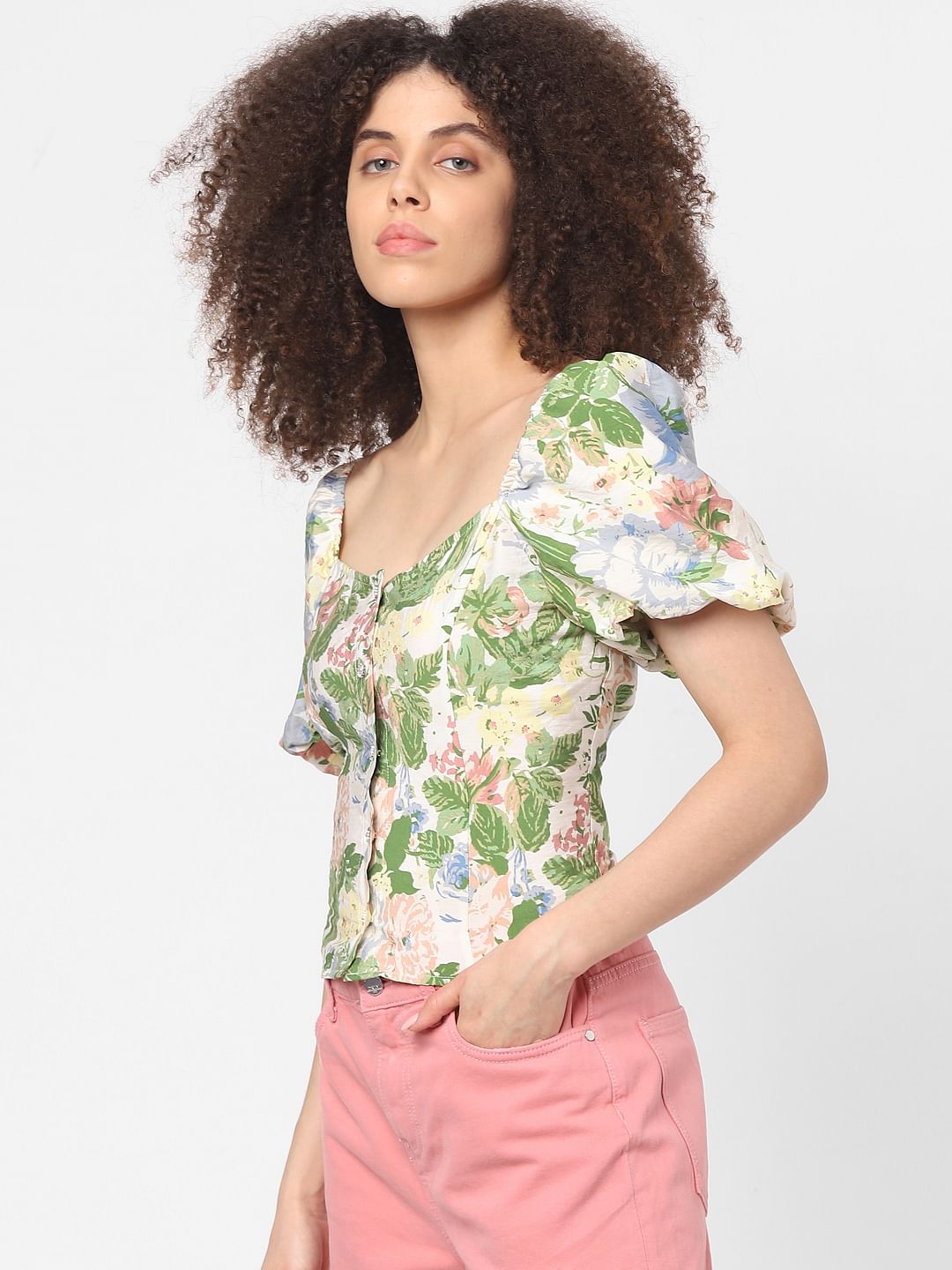 Off-White Floral Top