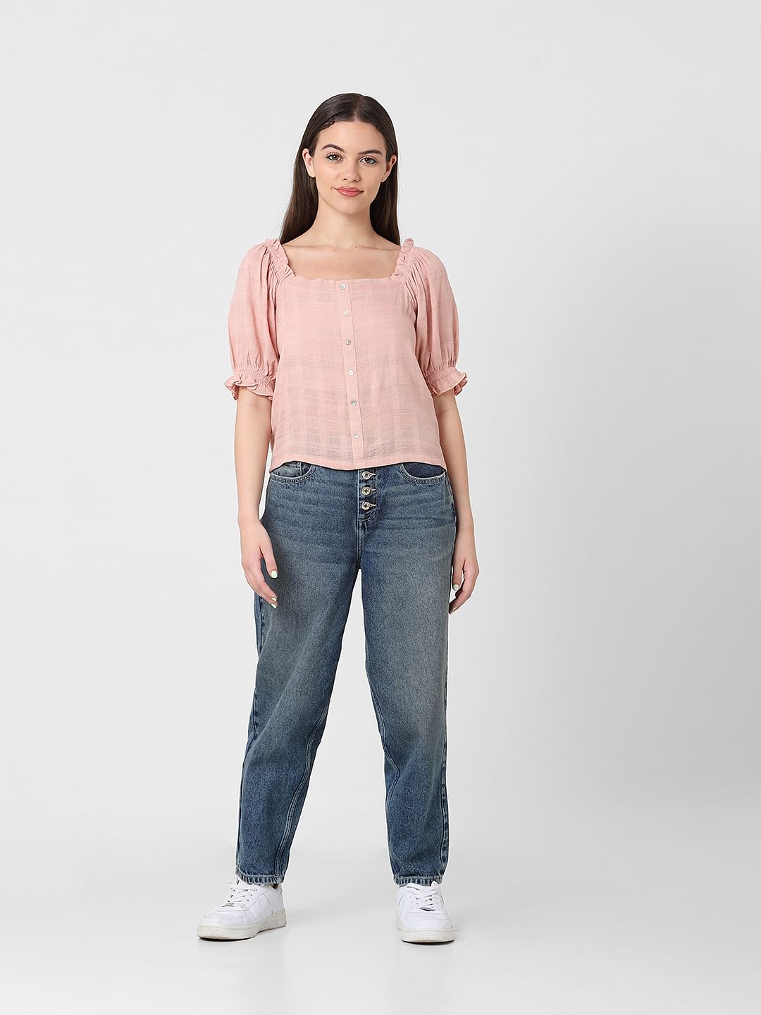 Pink Off Shoulder Top