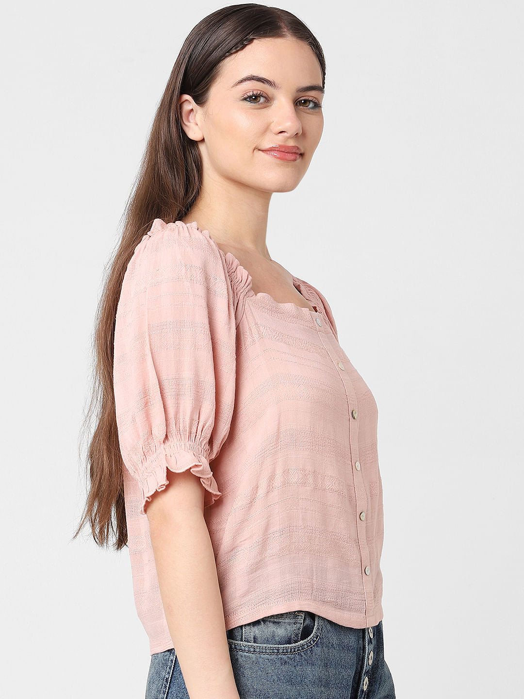 Pink Off Shoulder Top