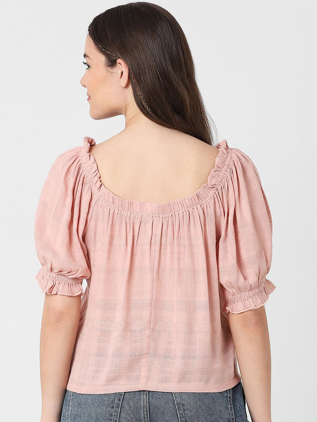 Pink Off Shoulder Top