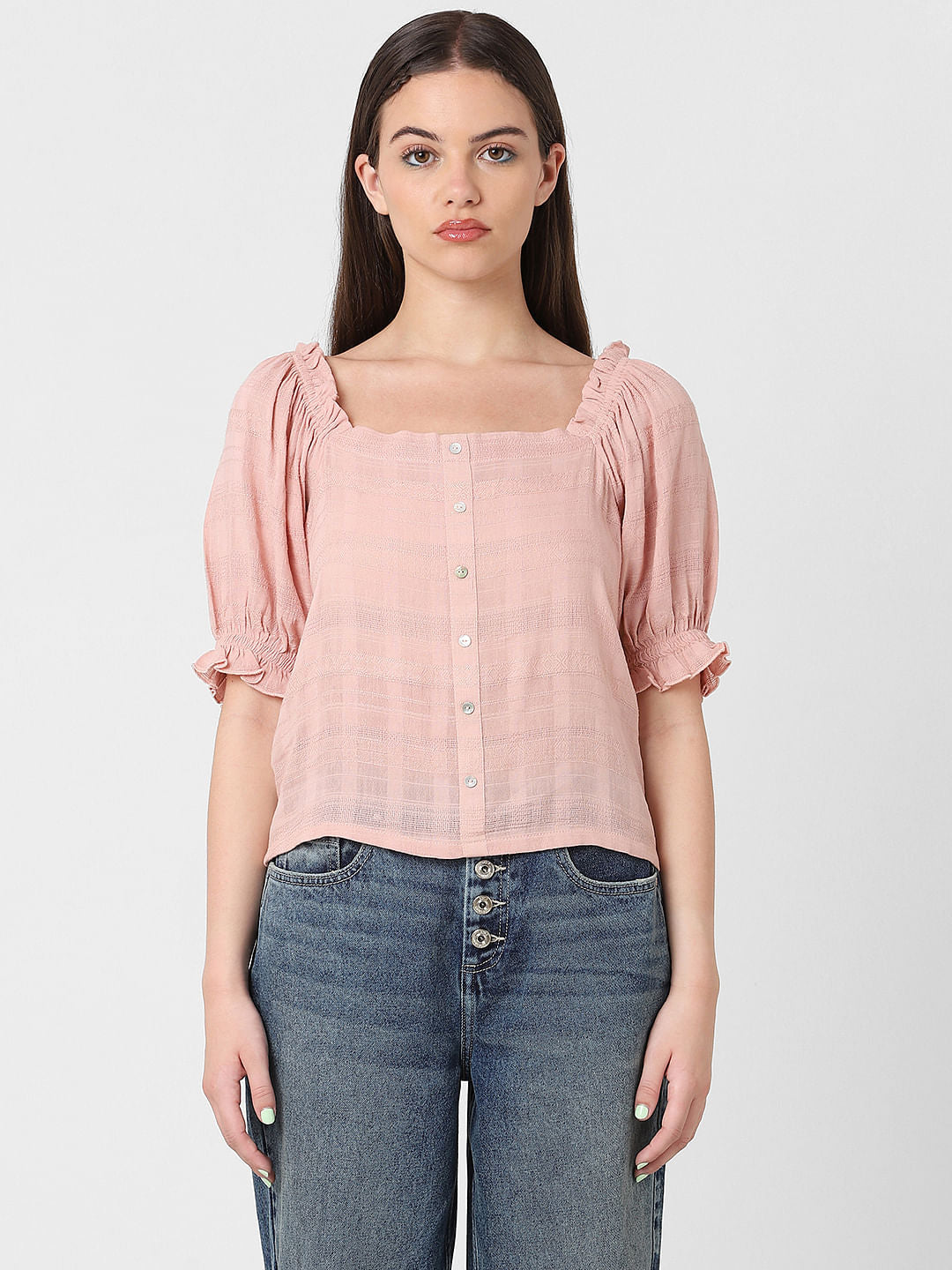 Pink Off Shoulder Top