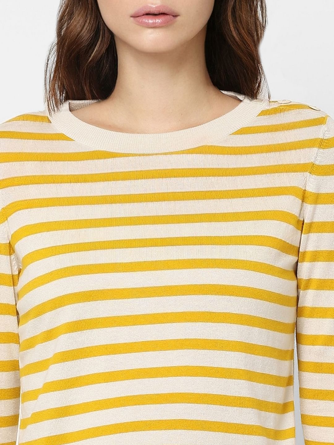 Yellow Striped Top