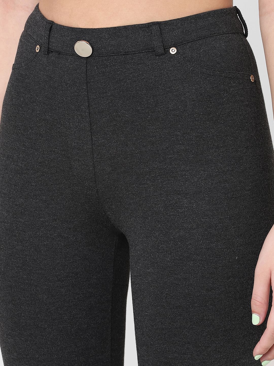 Dark Grey High Rise Leggings