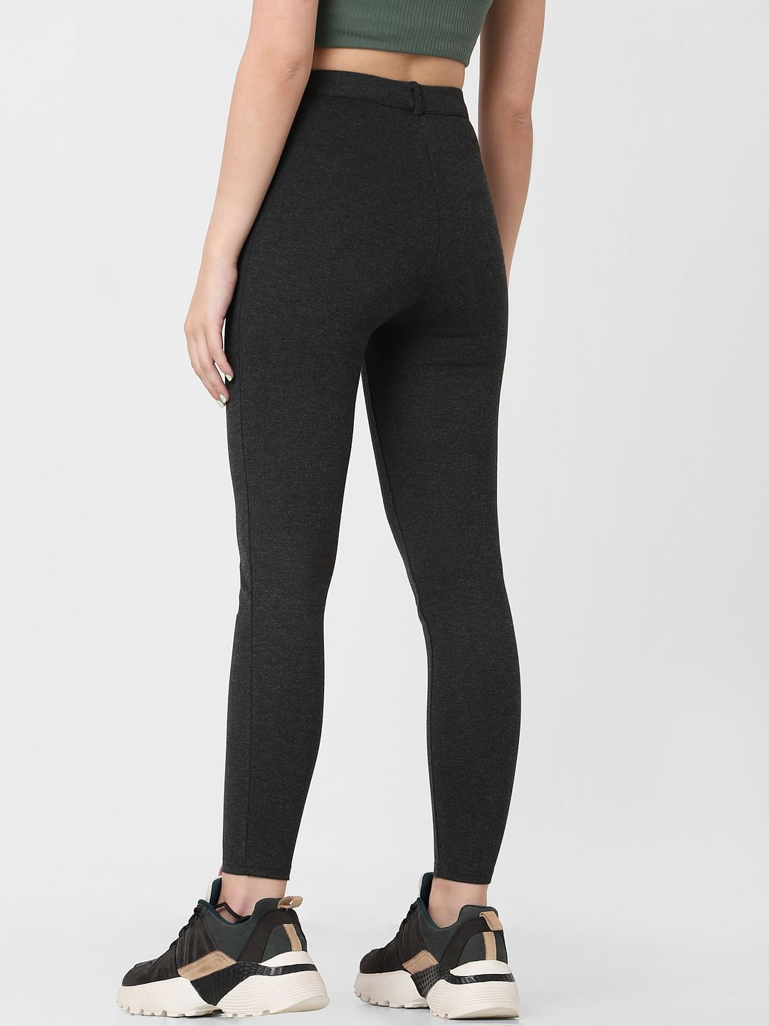 Dark Grey High Rise Leggings