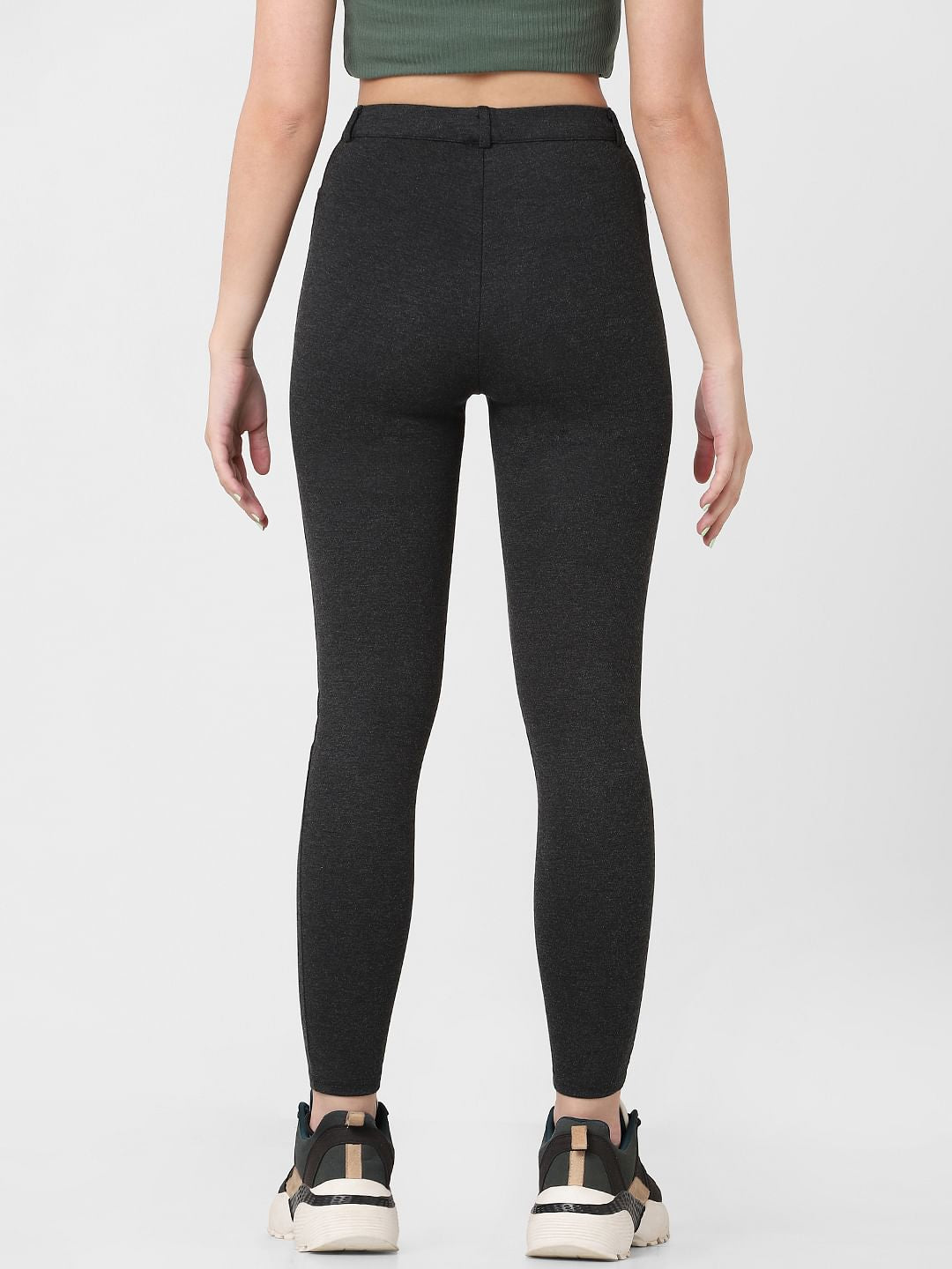 Dark Grey High Rise Leggings