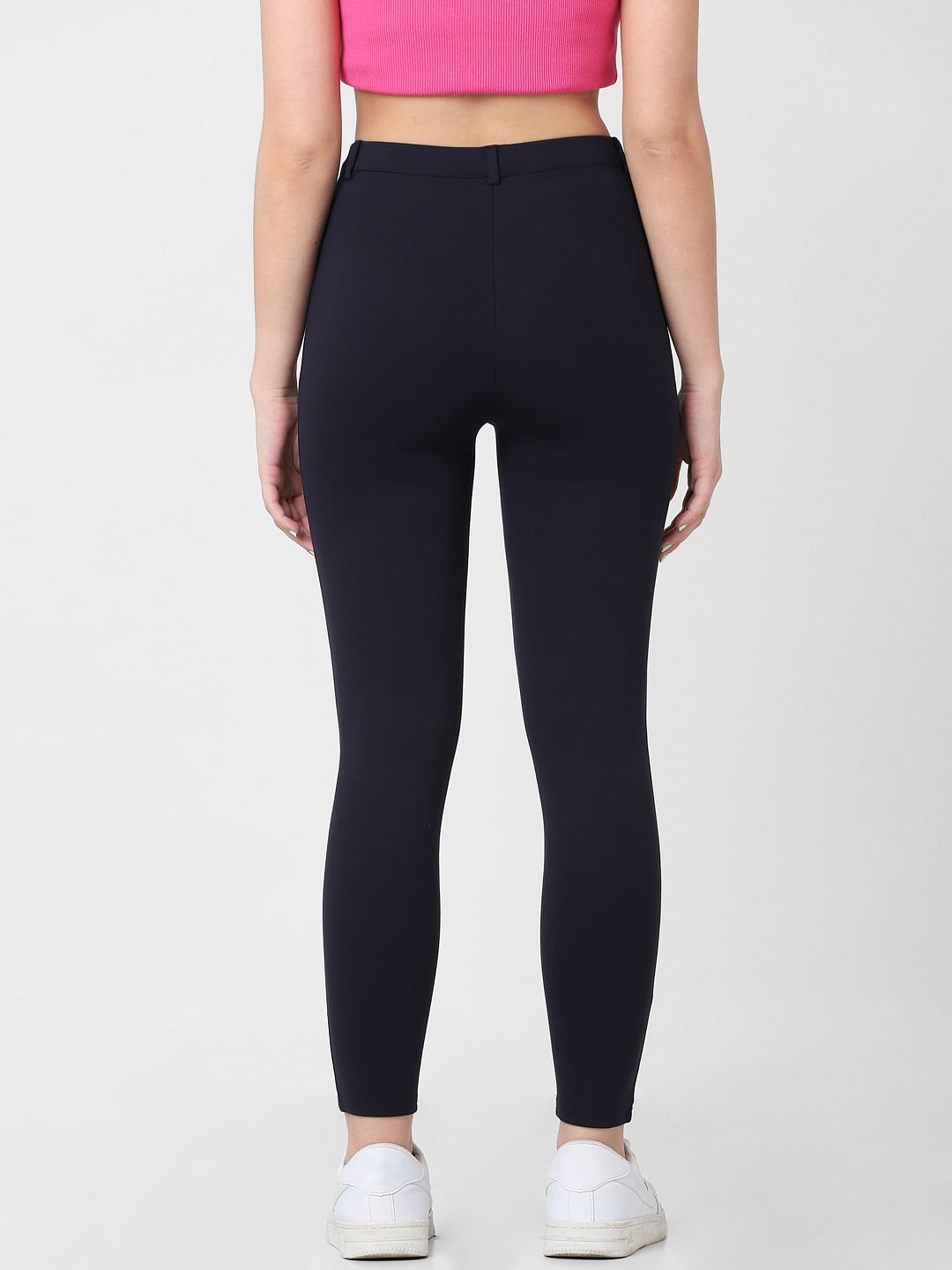 Navy Blue High Rise Leggings